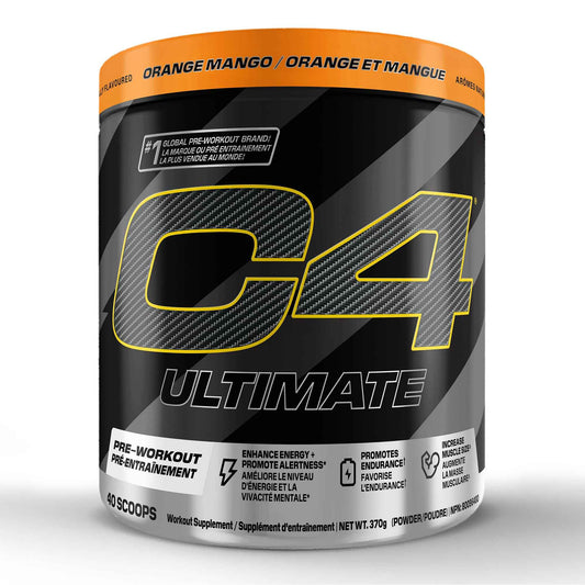 Cellucor C4 Ultimate Pre Workout Powder - Sugar Free Preworkout Energy with 300mg Caffeine and Creatine for Men & Women - Orange Mango, 20 Servings 🍁 All In One Marketplace Canada
