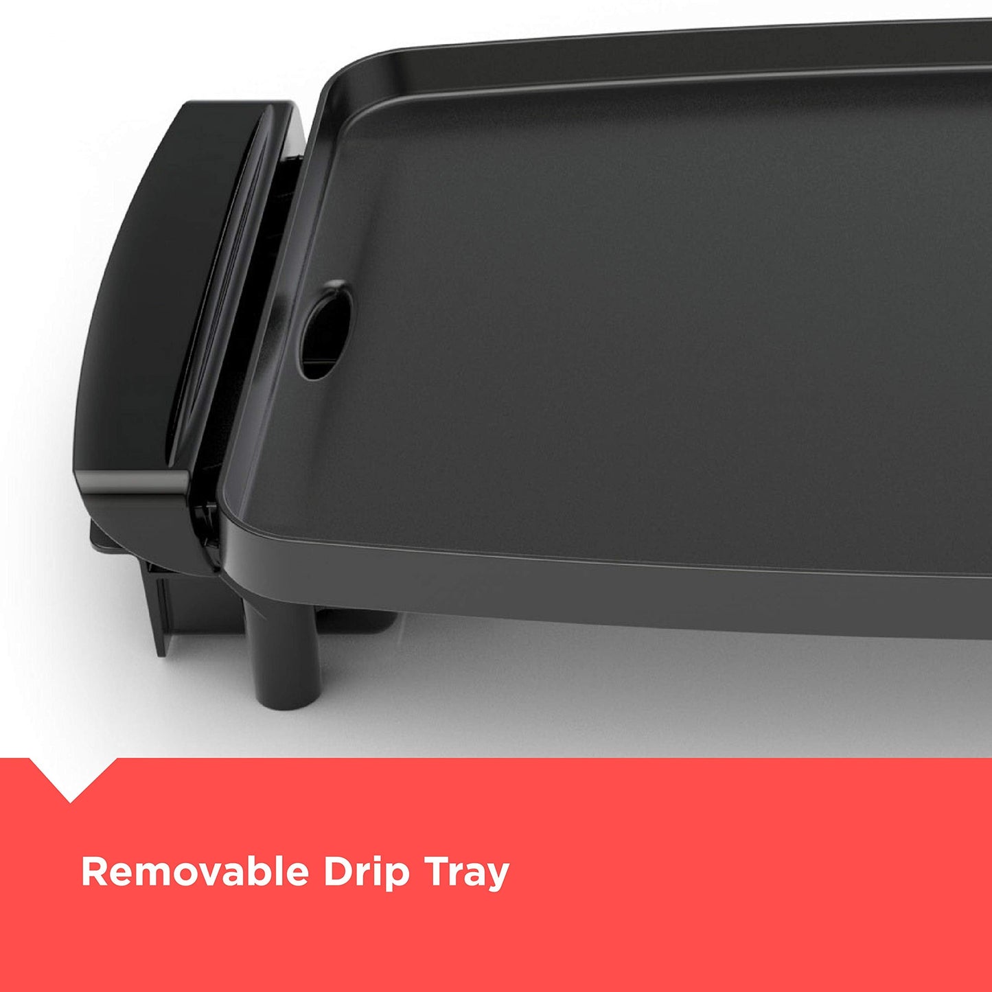 BLACK+DECKER Electric Griddle with Removable Temperature Probe, Indoor Grill, Pancake Griddle, Black, GD1810BC 🍁 All In One Marketplace Canada
