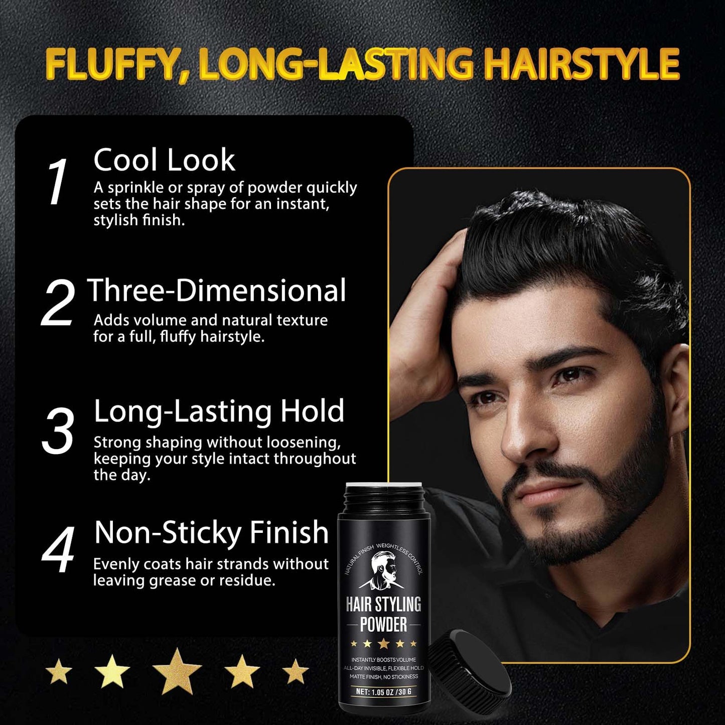 Hair Styling Powder, 2Pack Hair Texture Powder for Men and Women, Adds Volume and Texture, Alll Day Invisible, Flexible Hold, Long-lasting, Matte Finish, No Stickiness 2 x 30g 🍁 All In One Marketplace Canada