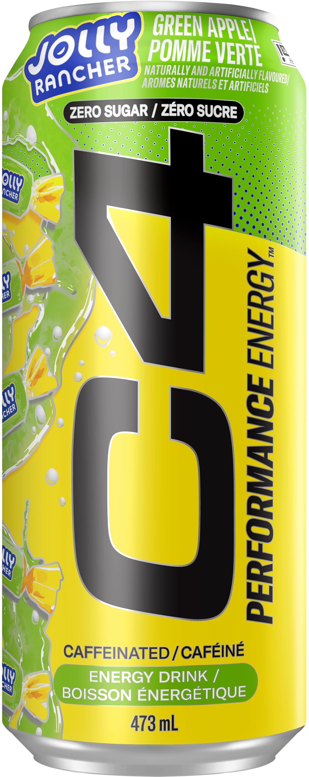 Cellucor C4 Performance Energy Drink, Jolly Rancher Green Apple, Carbonated Sugar Free Drink with no Artificial Colours or Dyes, 473mL, 12 count 🍁 All In One Marketplace Canada