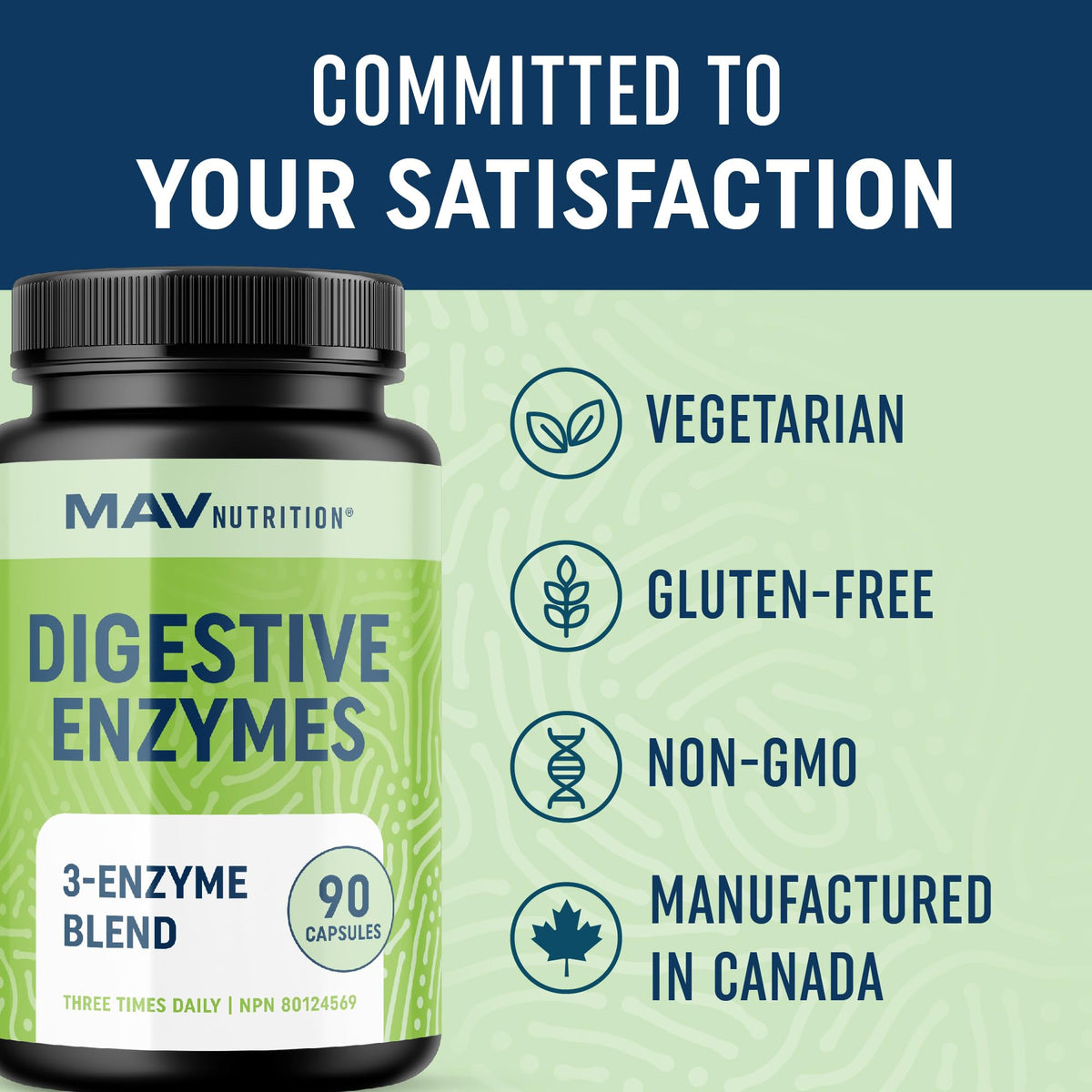 Digestive Enzymes 280MG for Digestive Health & Bloating Relief for Women & Men | Triple Digestive Enzyme Blend to Break Down Carbs & Fats, Anti Bloating Supplement for Women & Men | Vegetarian | 90ct 🍁 All In One Marketplace Canada
