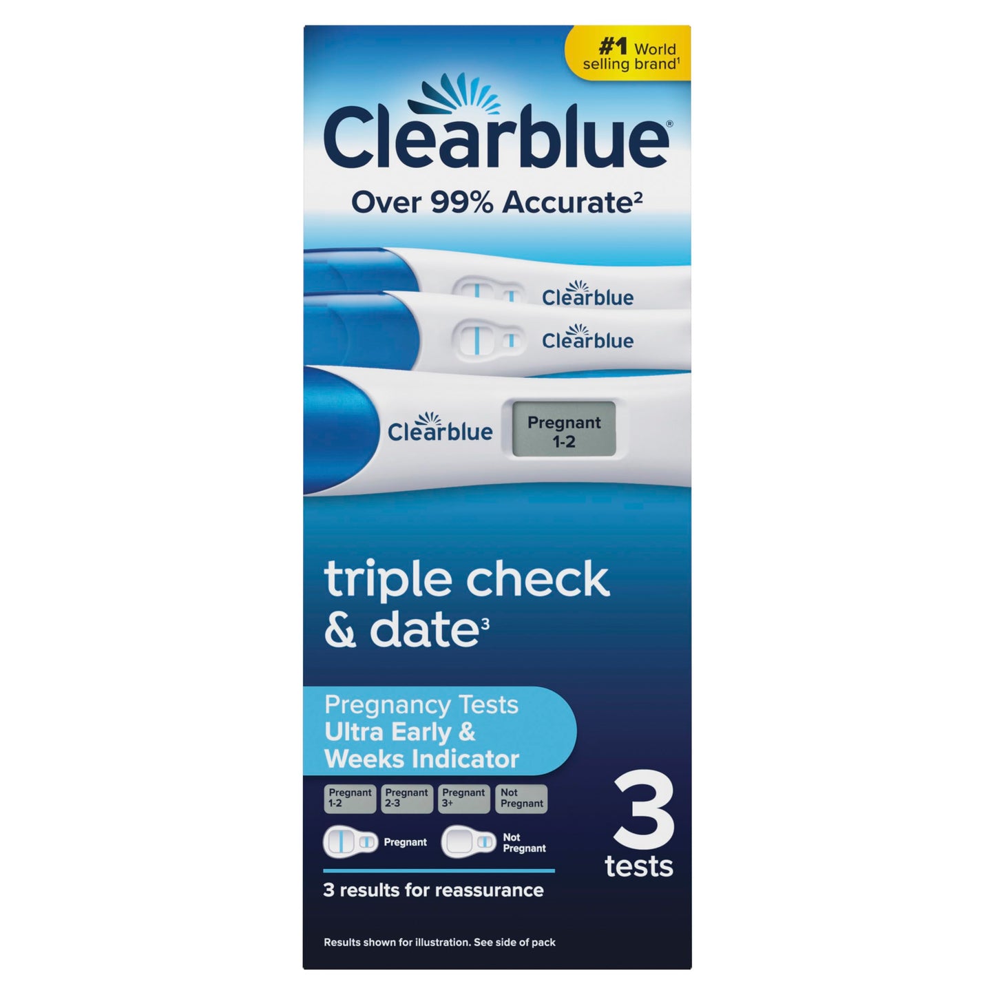 Clearblue Pregnancy Test Triple Check & Date Combo Pack, 3 Tests (1 Digital, 2 Visual) 🍁 All In One Marketplace Canada
