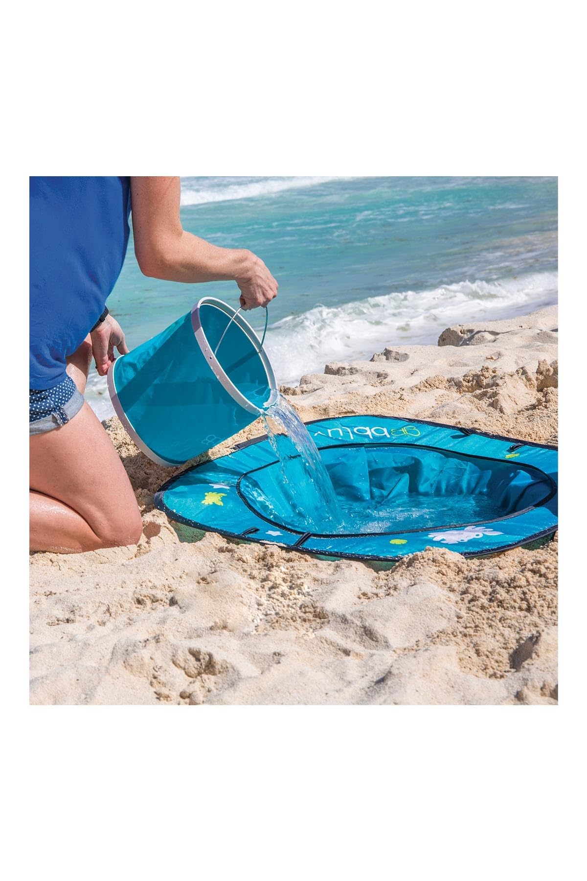 bblüv Arenä Pop-Up Beach Pool for Infants - Easy Clean - Waterproof Material- Instant Setup - Compact Foldable Bucket - Safe Cooling Space - Anchors for Stability - Ultimate Summer Fun for Your Baby 🍁 All In One Marketplace Canada