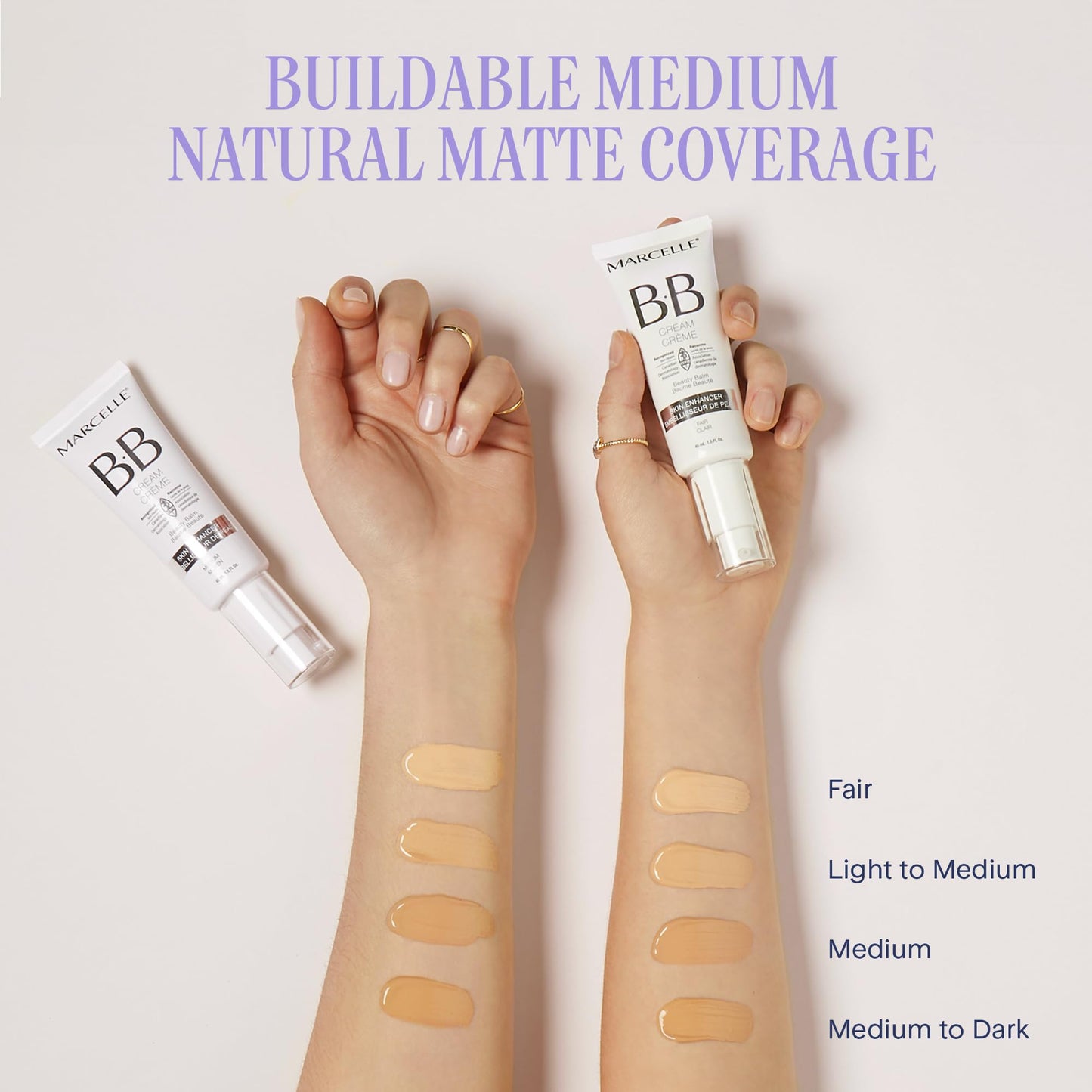 Marcelle BB Cream Beauty Balm, Light to Medium, Tinted Moisturizer, Skin Enhancer, Lightweight, Hydrating, Hypoallergenic, Non-Comedogenic, Fragrance-Free, Paraben-Free, Oil-Free, Cruelty-Free, 45 mL 🍁 All In One Marketplace Canada