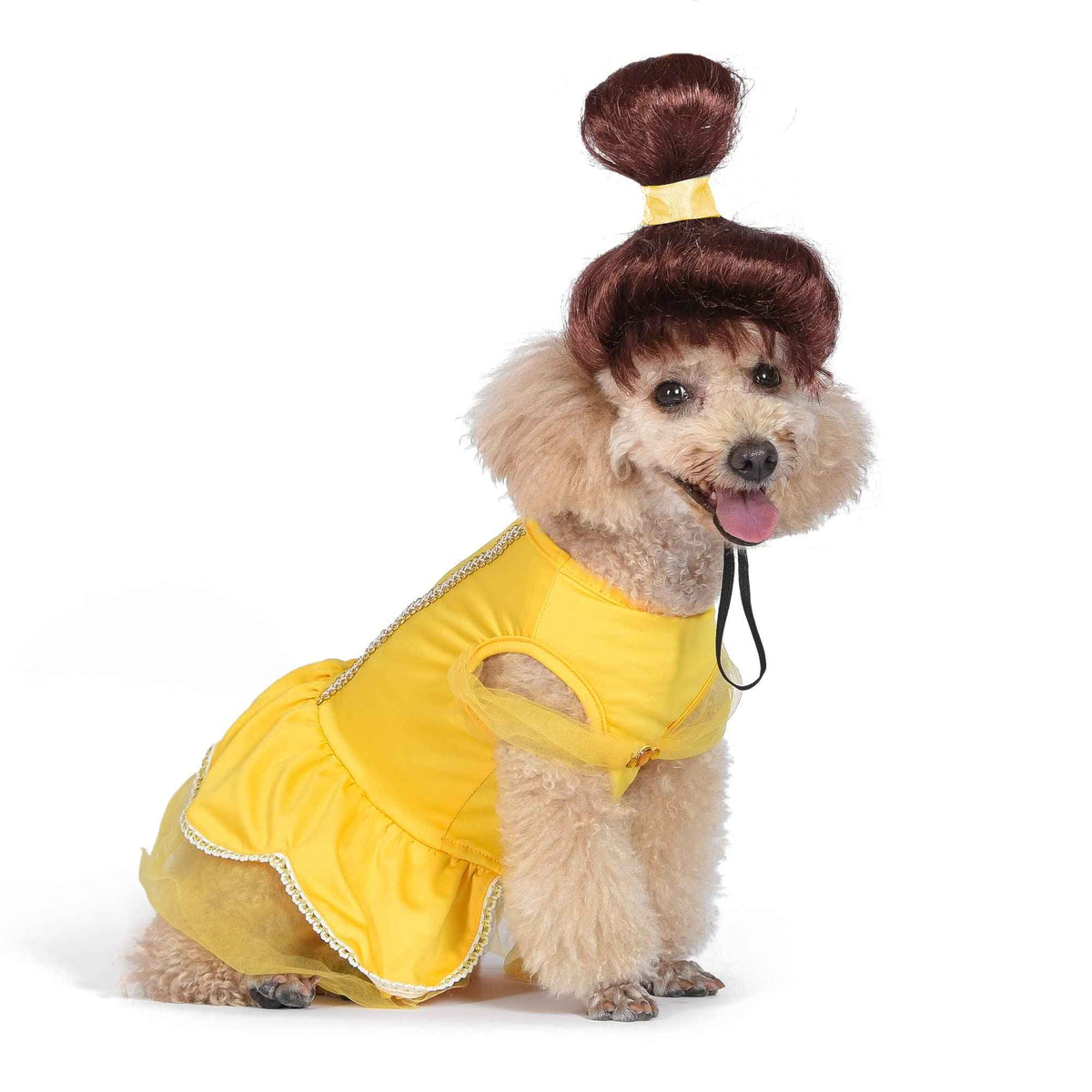 Disney for Pets Halloween Disney Princess Belle Costume - Small -| Disney Princess Halloween Costumes for Dogs, Officially Licensed Disney Dog Halloween Costume, Yellow (FF22921)