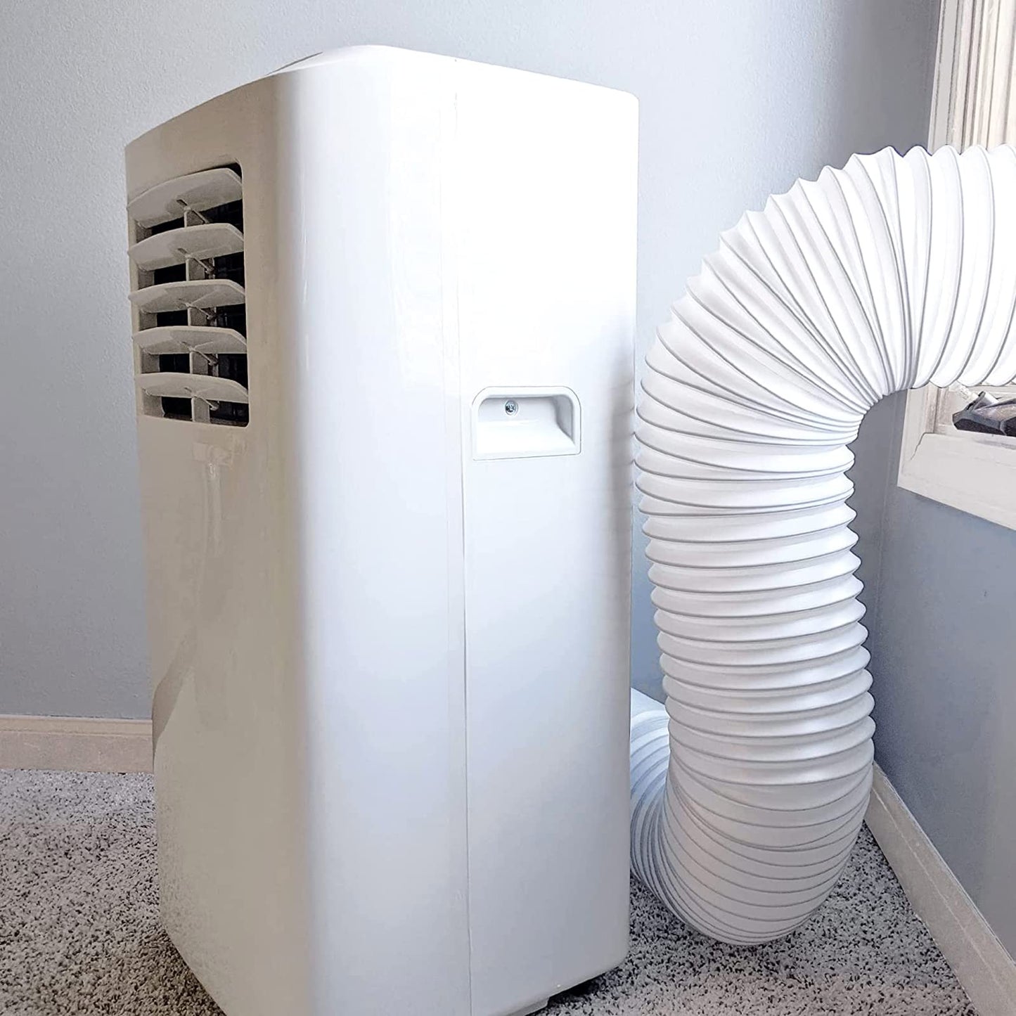 FUBININA 80" Portable Air Conditioner Hose, AC Hose with 5.9" Diameter, Anti-Clockwise Thread AC Exhaust Hose for Portable AC Vent Replacement Tube Compatible with LG Air Conditioner Part 🍁 All In One Marketplace Canada