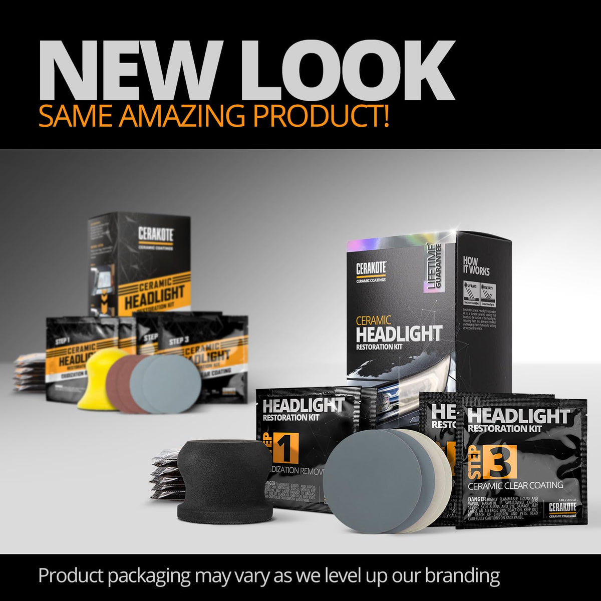 CERAKOTE® Ceramic Headlight Restoration Kit – Guaranteed To Last As Long As You Own Your Vehicle – Brings Headlights back to Like New Condition - 3 Easy Steps - No Power Tools Required 🍁 All In One Marketplace Canada