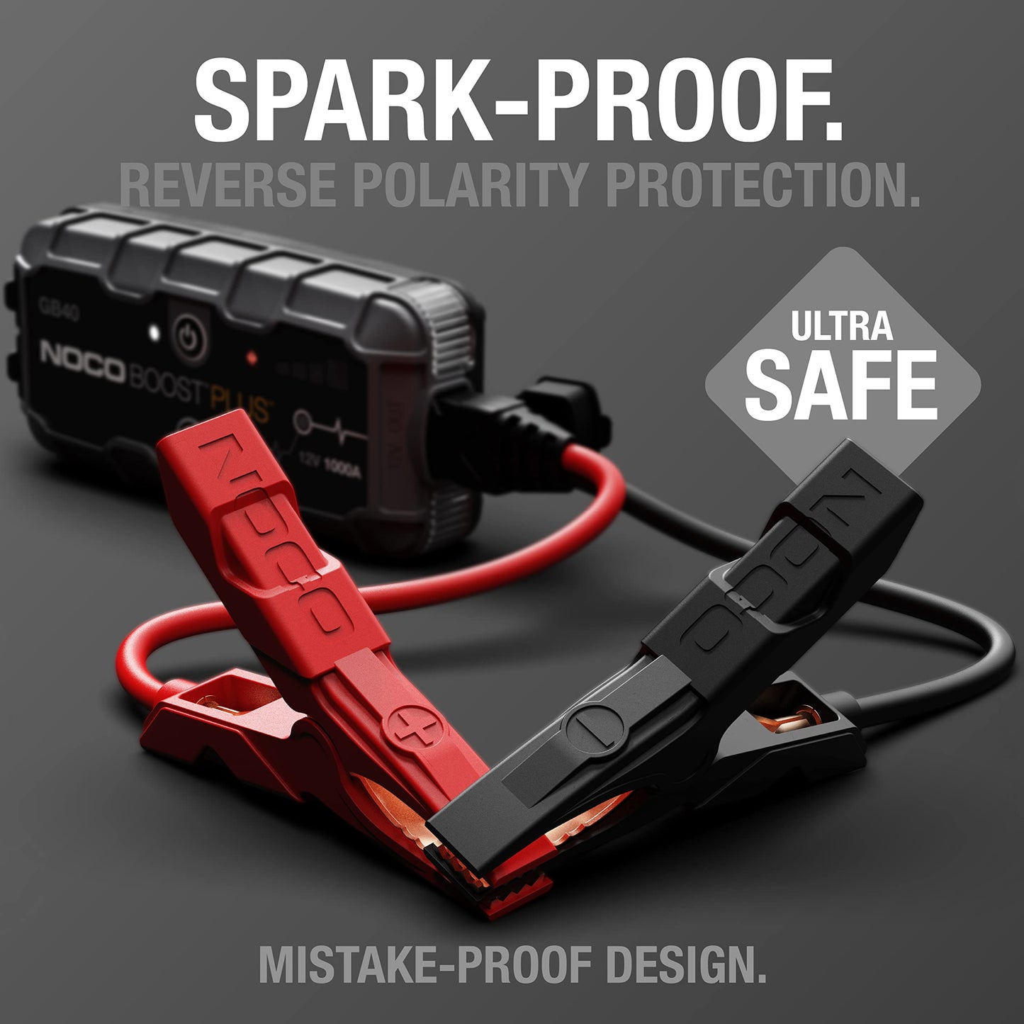 NOCO Boost GB40: 1000A UltraSafe Jump Starter – 12V Lithium Battery Booster Pack, Portable Jump Box, Power Bank & Jumper Cables - for 6.0L Gas and 3.0L Diesel Engines 🍁 All In One Marketplace Canada