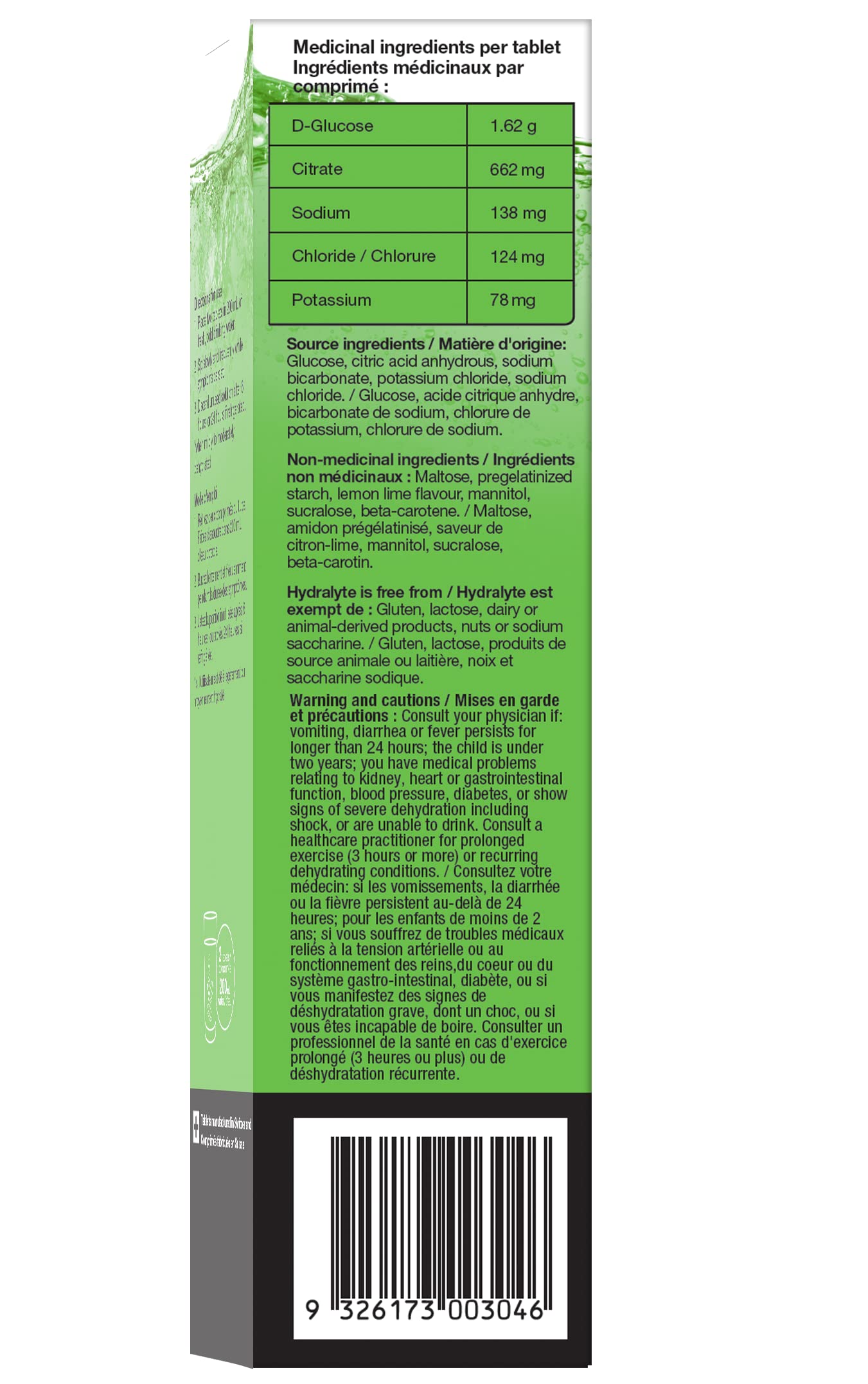 Hydralyte Electrolyte Tablets | Lemon Lime Flavored Electrolytes | Pre-Workout and Post-Workout Hydration Solution to Enhance Performance and Maximize Recovery | (2 Tablets per Serving, 40 Count) 🍁 All In One Marketplace Canada