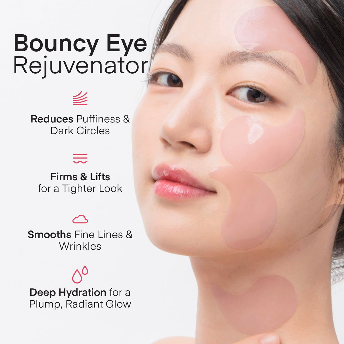 Under Eye Patches Korean Skincare: Peptide Collagen Gel Eye Mask for Puffy Eyes Dark Circles Wrinkles Undereye Bags Fine Lines & Smile Lines - Deep Hydrating & Firming Eye Pad - Cruelty-Free, 30 Pairs 🍁 All In One Marketplace Canada