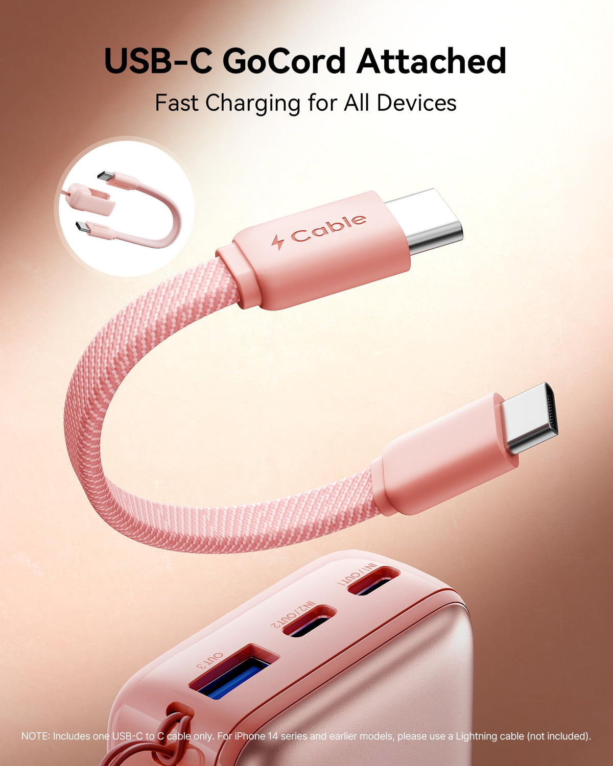 INIU Power Bank, Ultra Mini 10000mAh 45W Fast Charging Portable Charger, USB C Battery Pack with Cable, Flight-Safe Travel Powerbank for iPhone, Samsung, Google, for Camping, Office, Airport, Beige 🍁 All In One Marketplace Canada