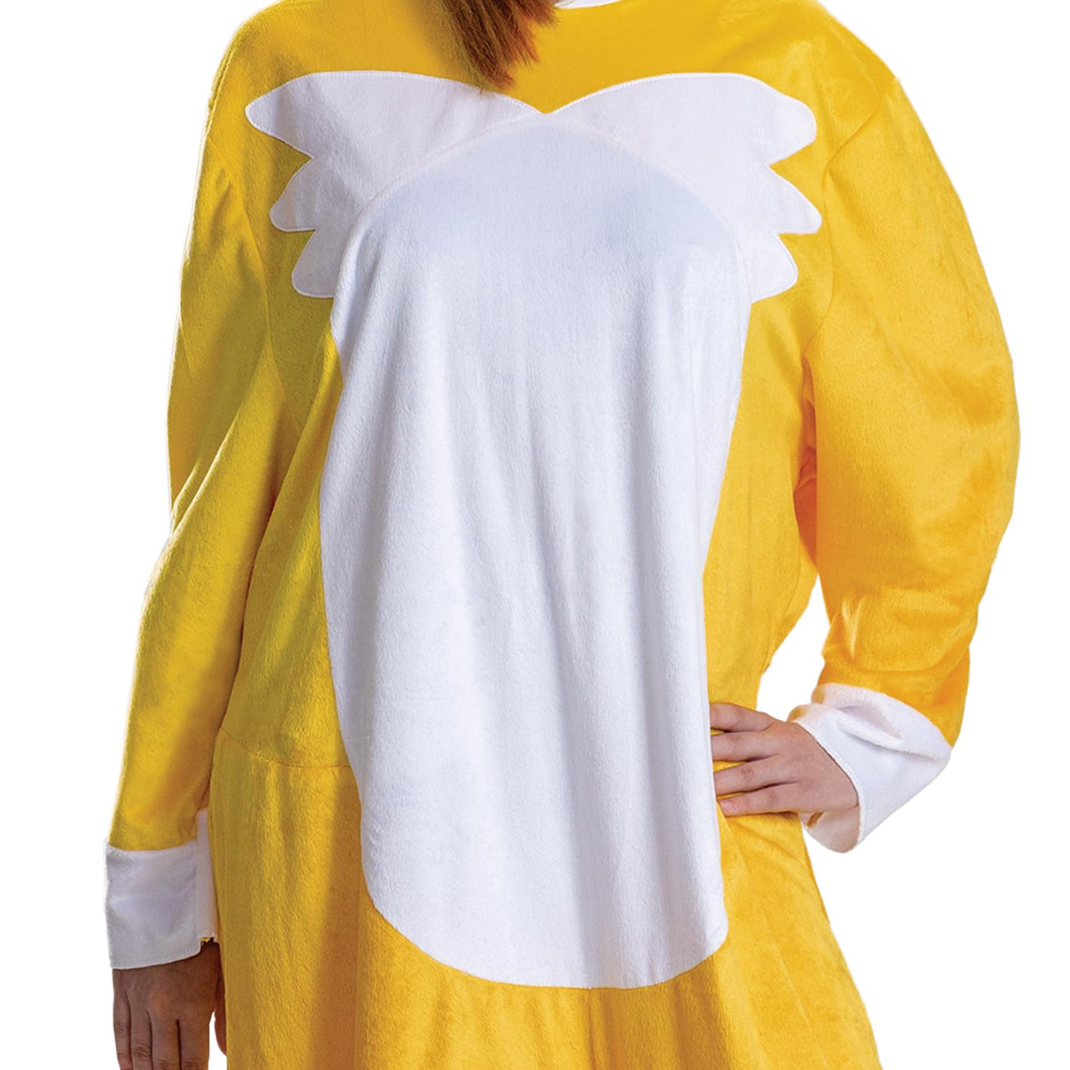 Disguise Sonic Tails Adult Costume, Official Sonic Movie 3 Halloween Costume with Headpiece, Adult Size L/XL