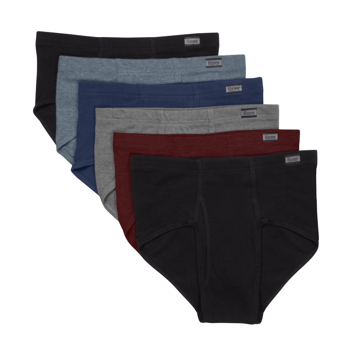 Hanes Men's 6-Pack Comfort Soft FreshIQ Mid-Rise Brief, Assorted, X-Large 🍁 All In One Marketplace Canada