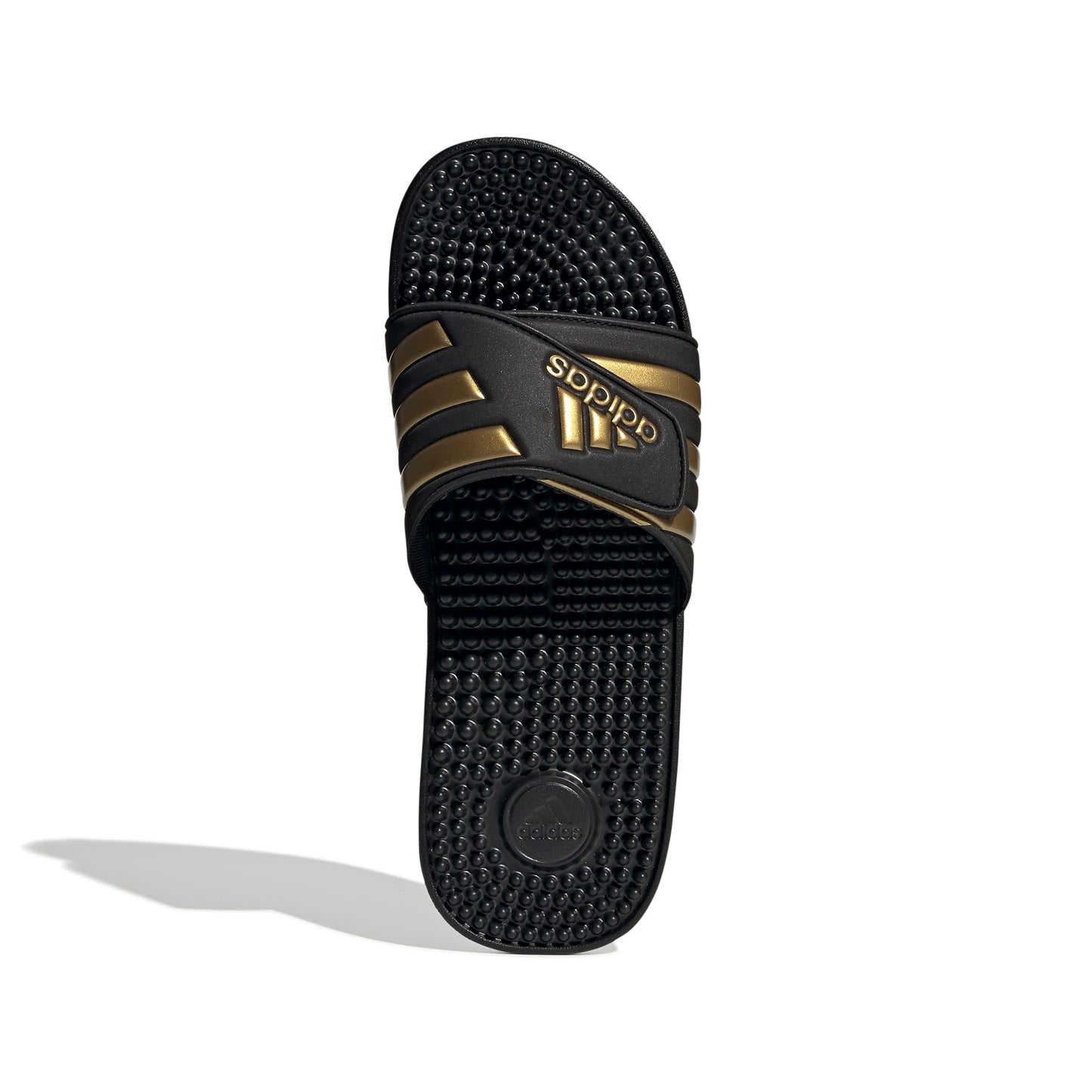 adidas Unisex-Adult Adissage, Core Black/Gold Metallic/Core Black, 9 🍁 All In One Marketplace Canada