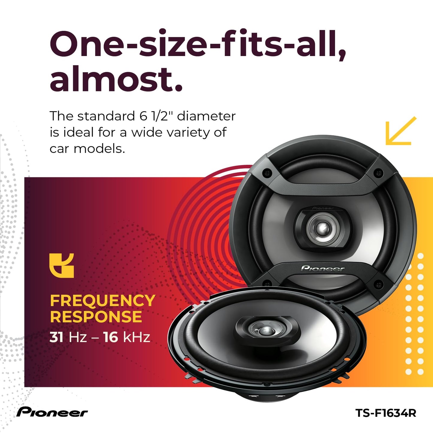 Pioneer TS-F1634R 6.5" 200W 2-Way Speakers 🍁 All In One Marketplace Canada