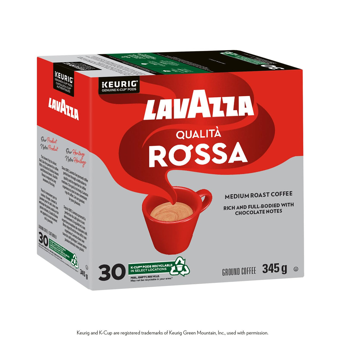 Lavazza Qualità Rossa Medium Roast K-Cup Coffee Pods, 30 Count For Keurig Coffee Makers 🍁 All In One Marketplace Canada