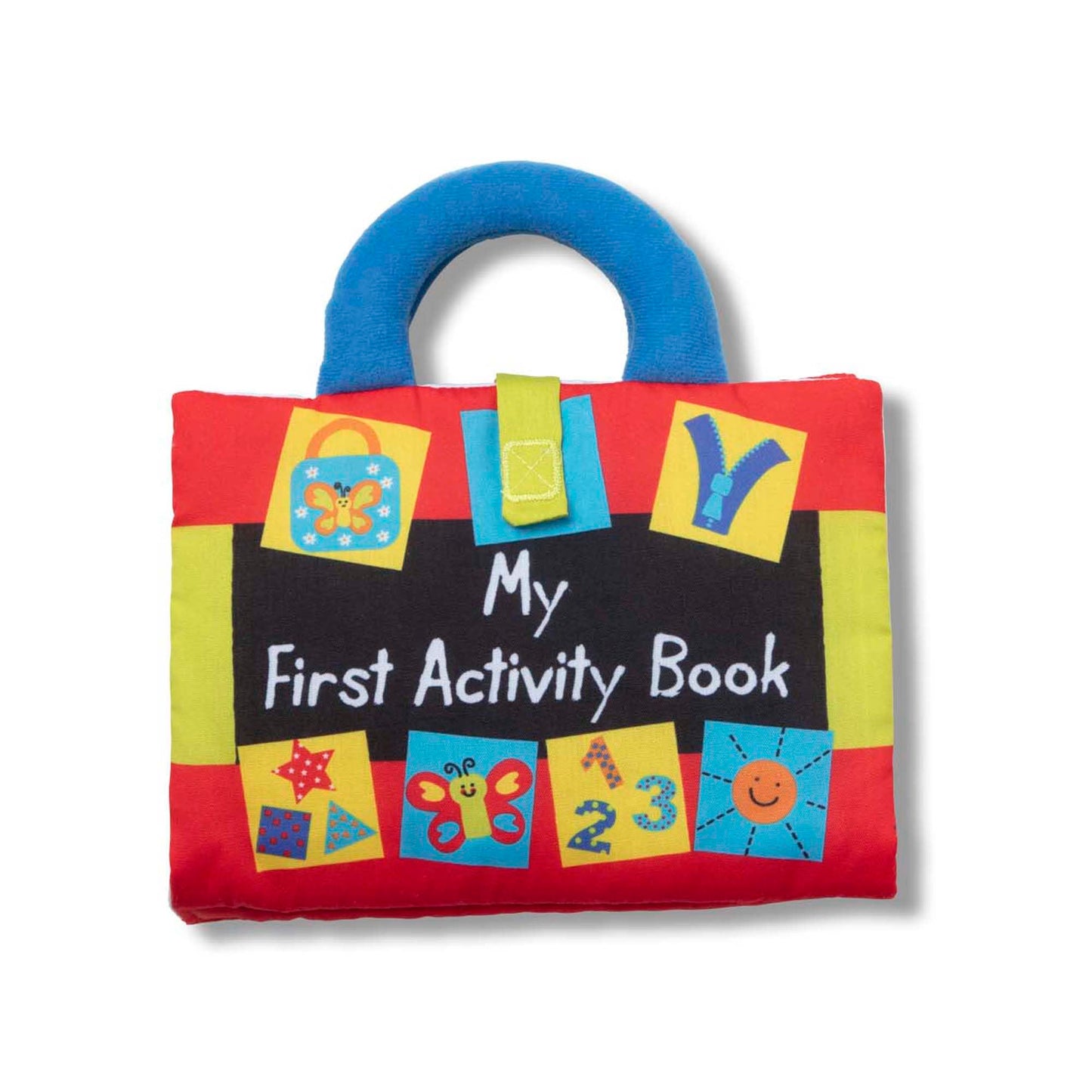 Melissa & Doug K’s Kids My First Activity Book, Soft Cloth Baby Book with Infant Toys—Puppets, Crinkles, Buttons, Buckles & Clock, Machine Washable Montessori Baby Toys for Kids 0–24 Months 🍁 All In One Marketplace Canada