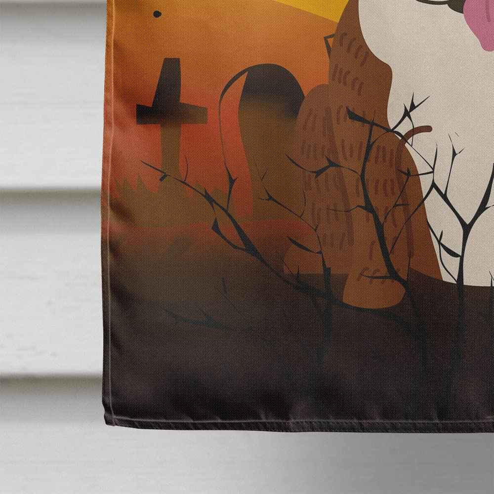 Caroline's Treasures BB4387CHF Halloween English Bulldog Brindle White Flag Canvas House Size, Large, Multicolor