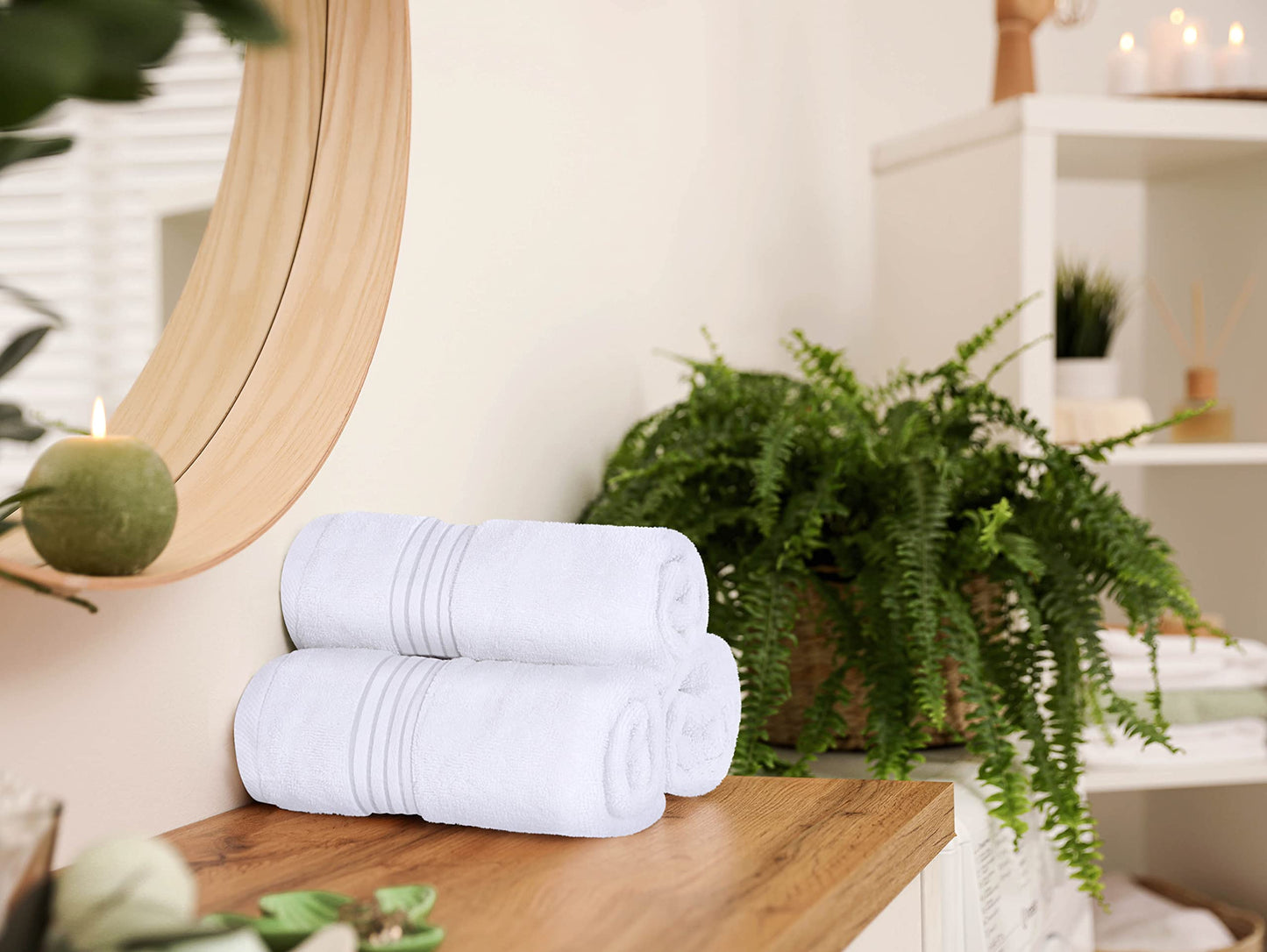 Utopia Towels 6 Piece Premium Hand Towels Set, 16 by 28 inches, 100% Ring Spun Cotton, Lightweight and Highly Absorbent Towels for Bathroom, Travel, Camp, Hotel, and Spa, White 🍁 All In One Marketplace Canada