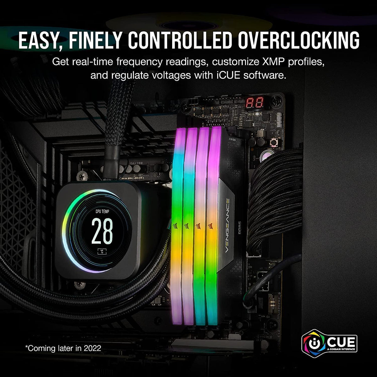 CORSAIR Vengeance RGB DDR5 RAM 32GB (2x16GB) Up to 6000MHz CL36-44-44-96 1.35V Intel XMP 3.0 Computer Memory – Black (CMH32GX5M2E6000C36) 🍁 All In One Marketplace Canada