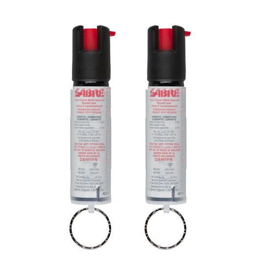 Sabre Protector 22-Gram Dog Spray with Key Ring, 14 Second Total Spray Time, 3.5-Meter Range, Humane Dog Attack Deterrent, Maximum Strength Allowed by Health Canada 🍁 All In One Marketplace Canada