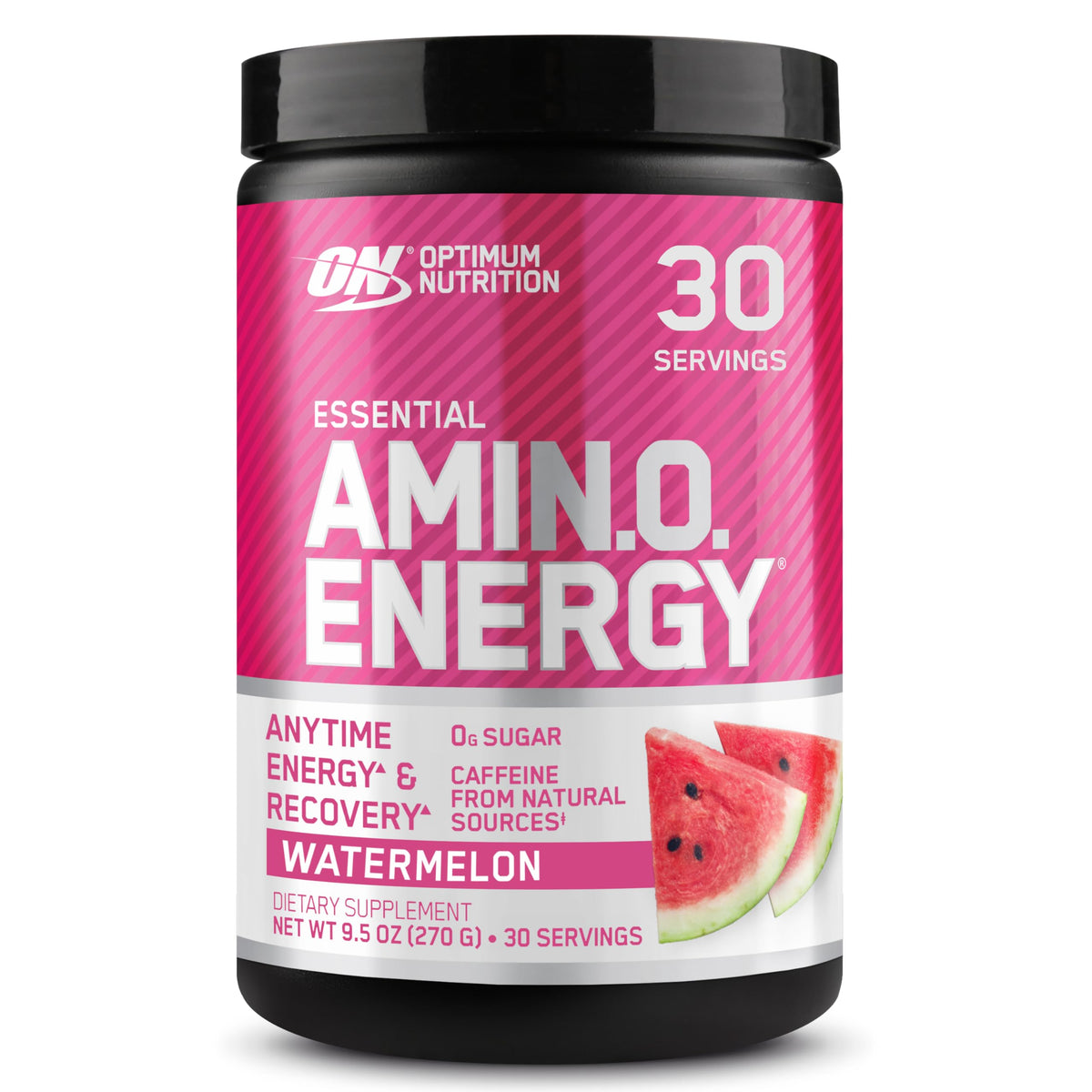 Optimum Nutrition Amino Energy Powder: Pre- workout & Anytime energy with Green tea, Green coffee extract + BCAA's - Watermelon: 30 servings [270g] (packaging may vary) 🍁 All In One Marketplace Canada