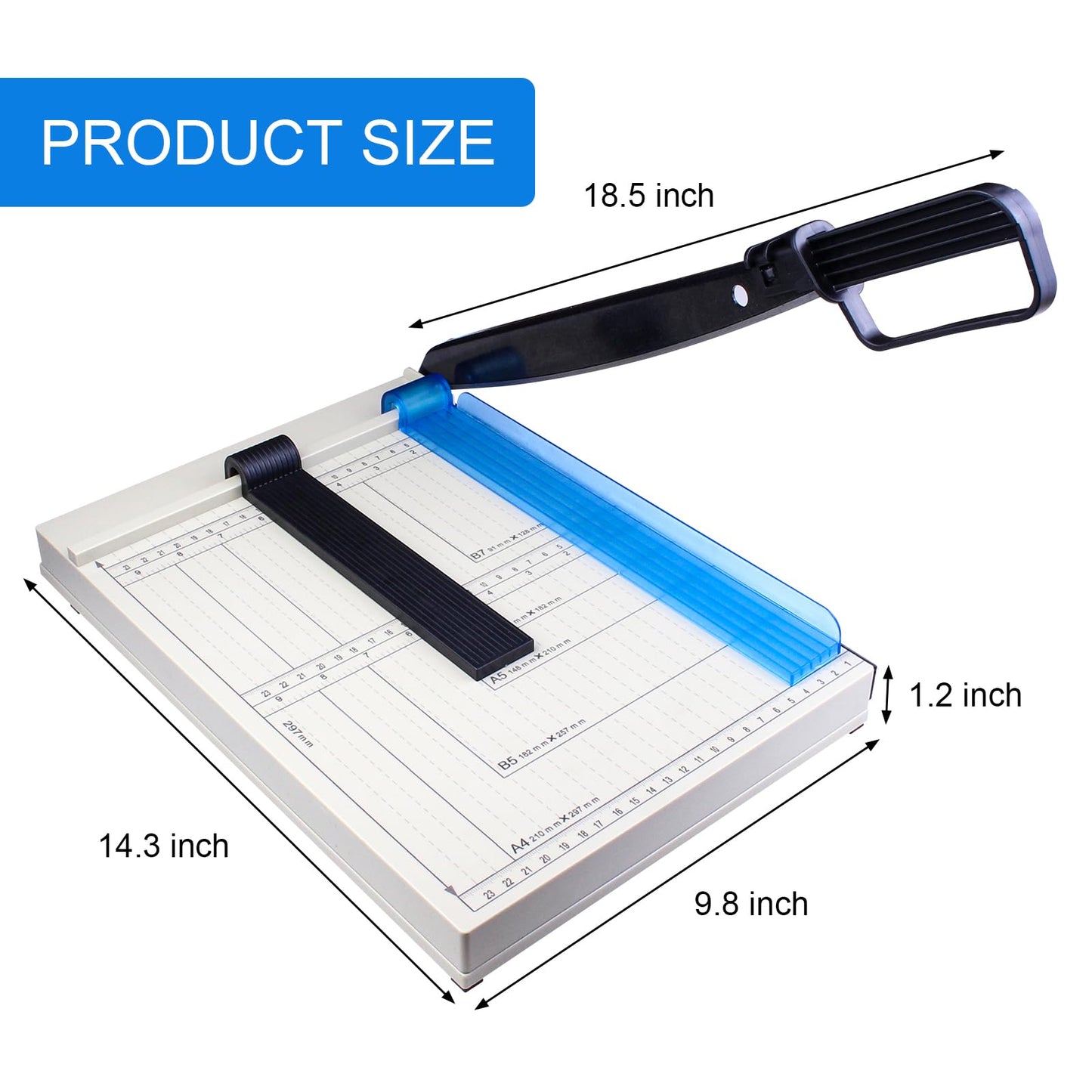 Paper Cutter, Paper Cutting Machine, 12 "A4 Cutting Length, 10 Sheet Capacity, with Safety Protection Device and Blade Lock, Suitable for Office, School or Commercial usePaper Cutter 🍁 All In One Marketplace Canada