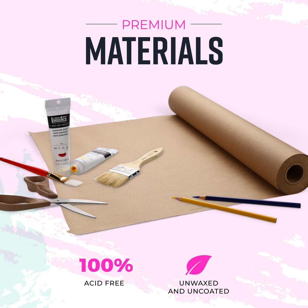 Bryco Goods 18" x 1200"(100’) Brown Wrapping Paper - Kraft Paper Roll for Packing, Arts & Crafts, Gift Wrapping, Bulletin Board, Banner, Bouquet Flower, Table Covering, Shipping & Moving Supplies 🍁 All In One Marketplace Canada