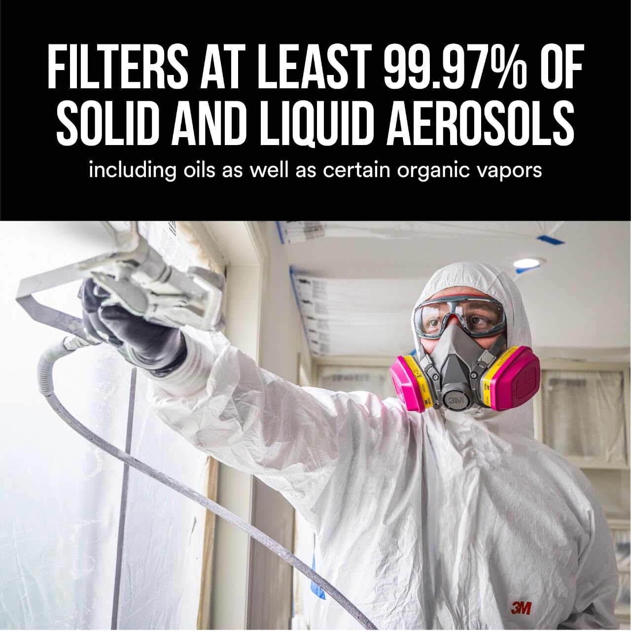 3m 62023ha1-c Half Facepiece Reusable Respirator All-in-one Kit, Multi-purpose, M (1 Mask and 1-pair Cartridges) 🍁 All In One Marketplace Canada