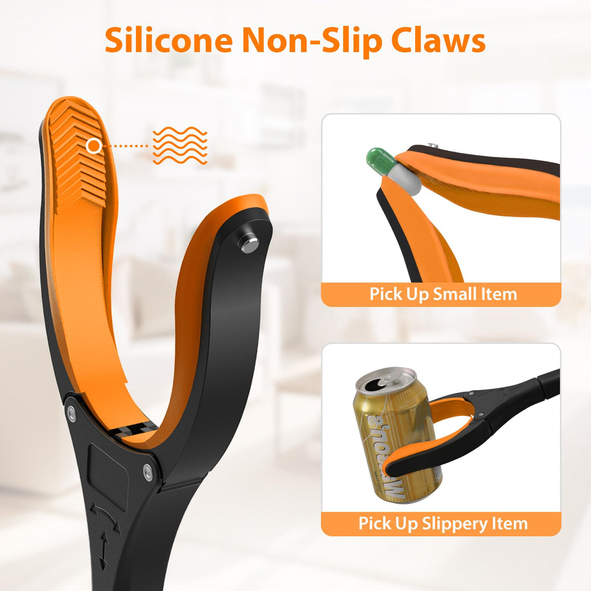 REWKCY 32in/83cm Grabber Reacher Tool 2-Pack, Foldable Reacher Grabber with 360° Rotating Jaw & Magnet, Heavy Duty Pick Up Stick for Seniors 🍁 All In One Marketplace Canada