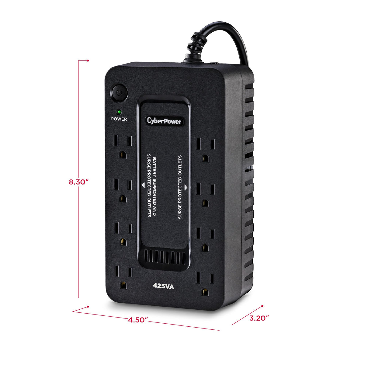 CyberPower ST425 Standby UPS Battery Backup and Surge Protector, 425VA/260W, 8 Outlets, Compact, UL Certified 🍁 All In One Marketplace Canada