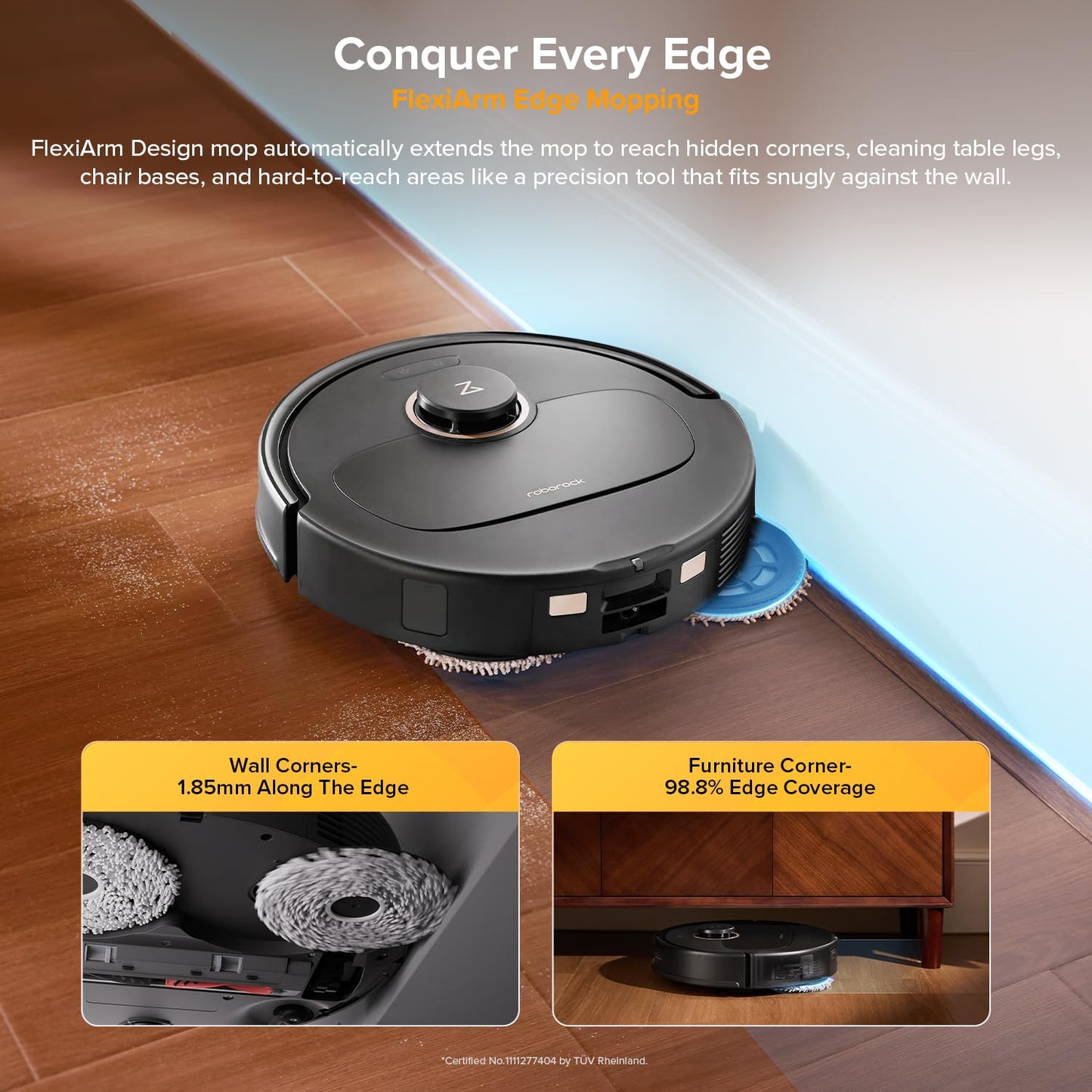 roborock Qrevo S5V Robot Vacuum and Mop, FlexiArm Edge Mopping, 12,000Pa Suction, Smart Obstacle Avoidance, Dual Anti-Tangle Brushes, 10mm Mop Lifting, Auto Mop Washing&Drying, Self-Emptying&Refilling 🍁 All In One Marketplace Canada