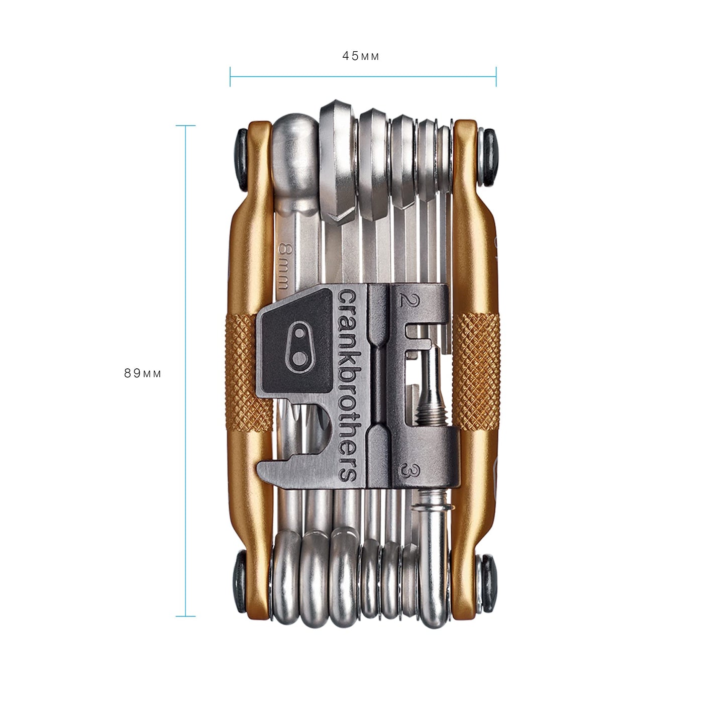 Crank Brothers Multi Bicycle Tool (19-Function, Gold) 🍁 All In One Marketplace Canada