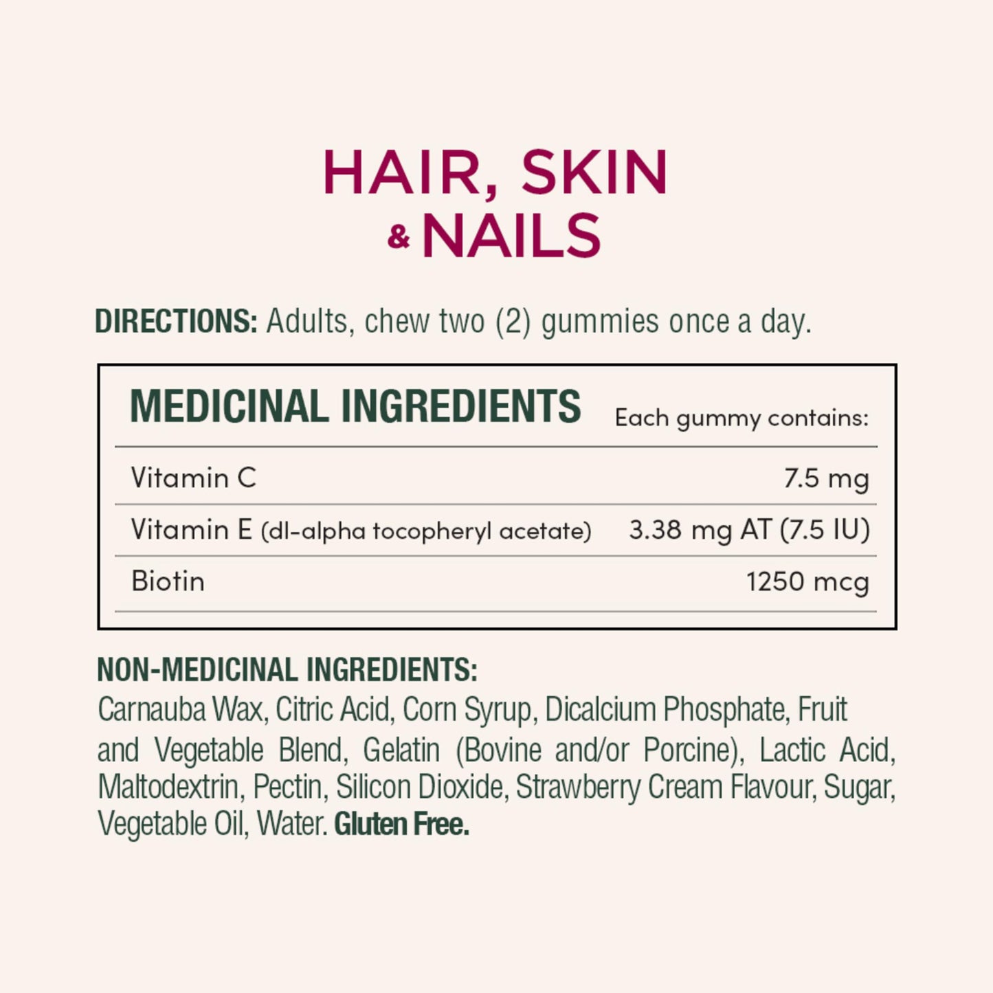NATURE'S BOUNTY Hair, Skin & Nails, Helps Maintain Health of Hair, Skin & Nails, 450 g 🍁 All In One Marketplace Canada