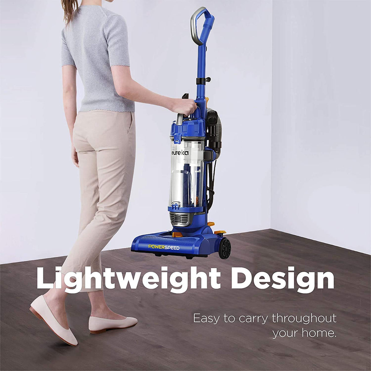 Eureka Powerful Bagless Upright Vacuum Cleaners for Home Pets, Lightweight Household Vacuum Cleaner for Carpet and Hard Floor, PowerSpeed NEU182C with 5 Height Adjustment, Blue 🍁 All In One Marketplace Canada