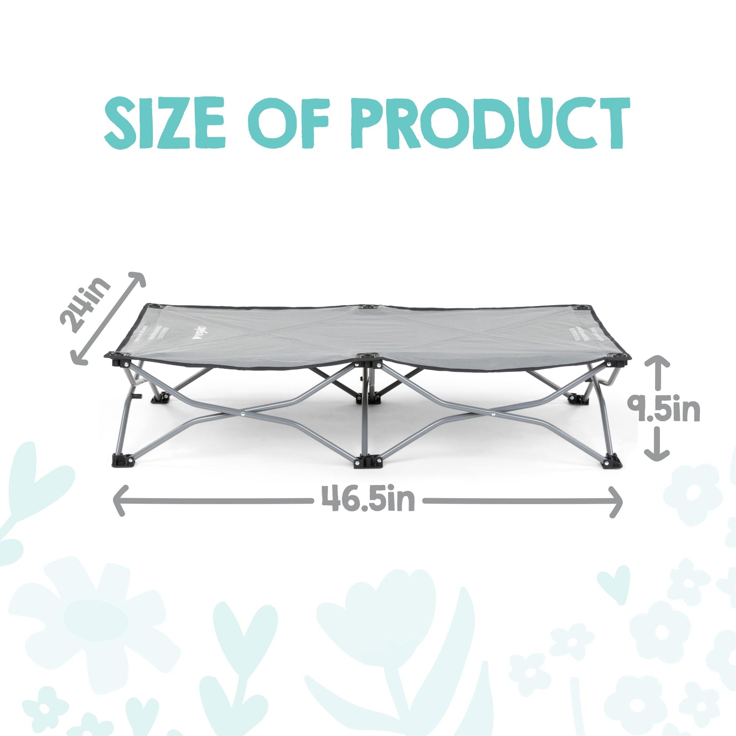 Regalo My Cot® Portable Travel Bed, Grey - Compact, Lightweight, and Portable 🍁 All In One Marketplace Canada