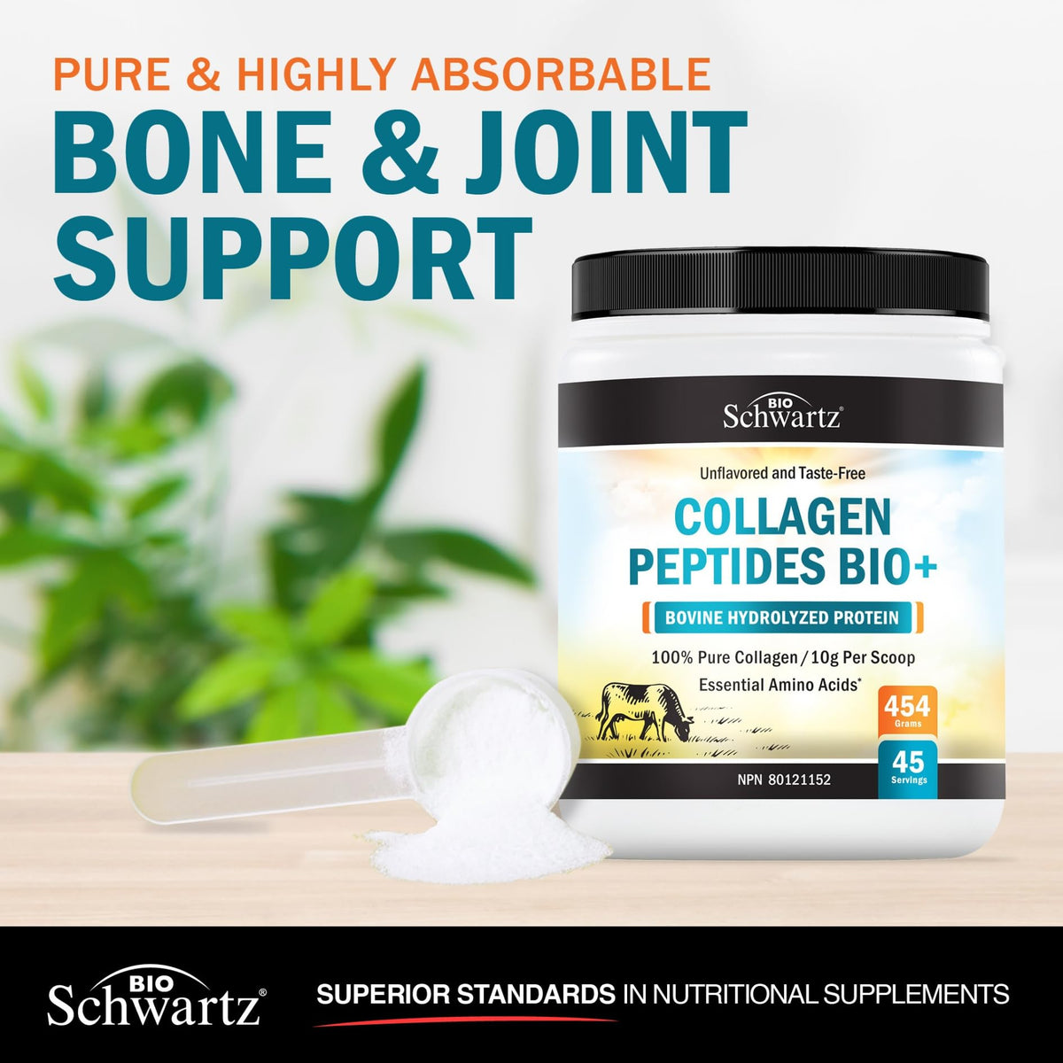 Collagen Peptides Powder | Hydrolyzed Collagen Powder with 18 Essential Amino Acids | Supports Healthy Skin Hair & Nails | Bone & Joint Support | Unflavored, Non GMO, Gluten Free | Easy to Mix | 16 oz 🍁 All In One Marketplace Canada