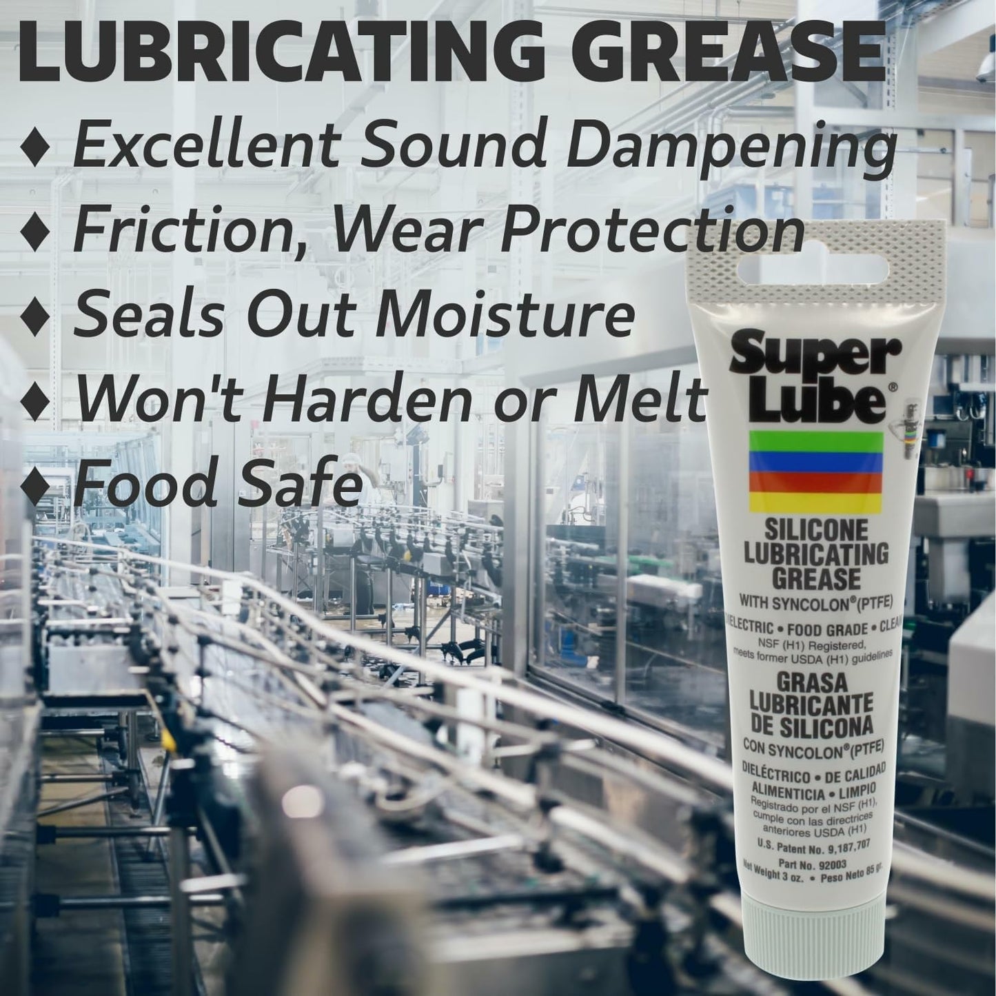 Super Lube 92003 Silicone Lubricating Grease, 3 oz Tube, White 🍁 All In One Marketplace Canada