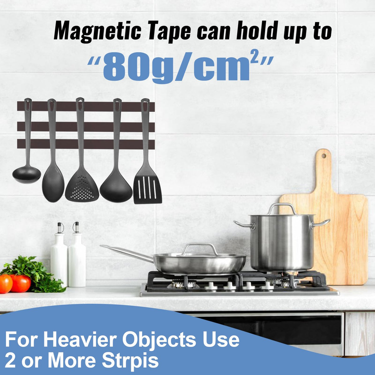RIHEGAINT Magnetic Tape - 1/2" x 16ft Flexible Magnet Strips with 3M Strong Adhesive Backing - Perfect Fridge Magnets! 🍁 All In One Marketplace Canada