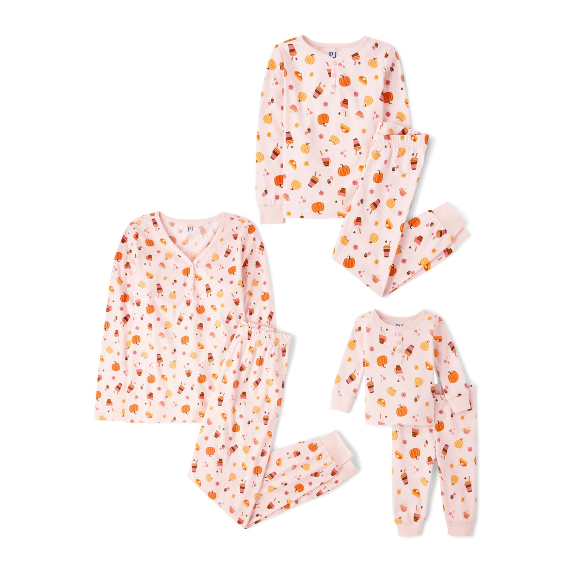 The Children’s Place Family Matching, Christmas and Holiday Pajama Sets, Cotton, Pumpkin/Candy Halloween, Medium