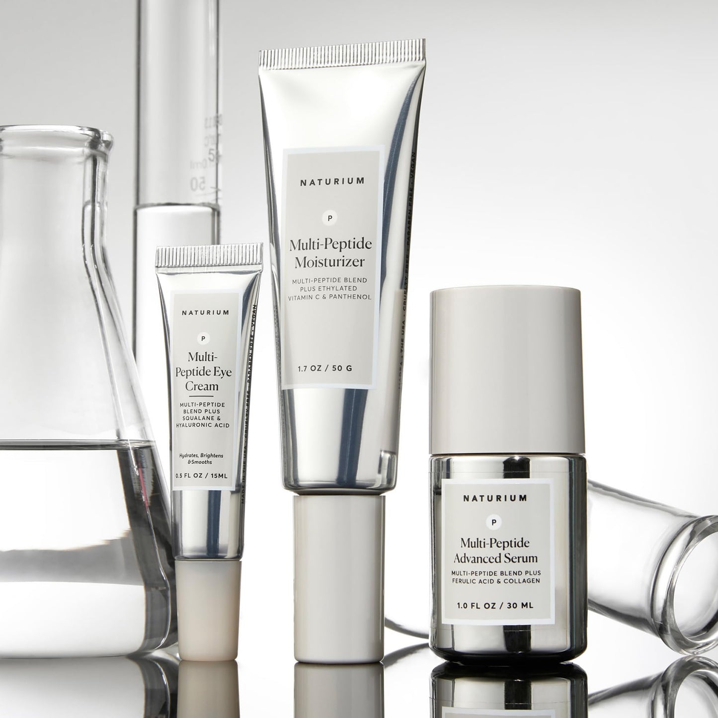 Naturium Multi-Peptide Advanced Serum, Collagen and Ferulic Acid, Argireline Amplified and Copper Peptides, 1.0 FL OZ / 30 ml 🍁 All In One Marketplace Canada