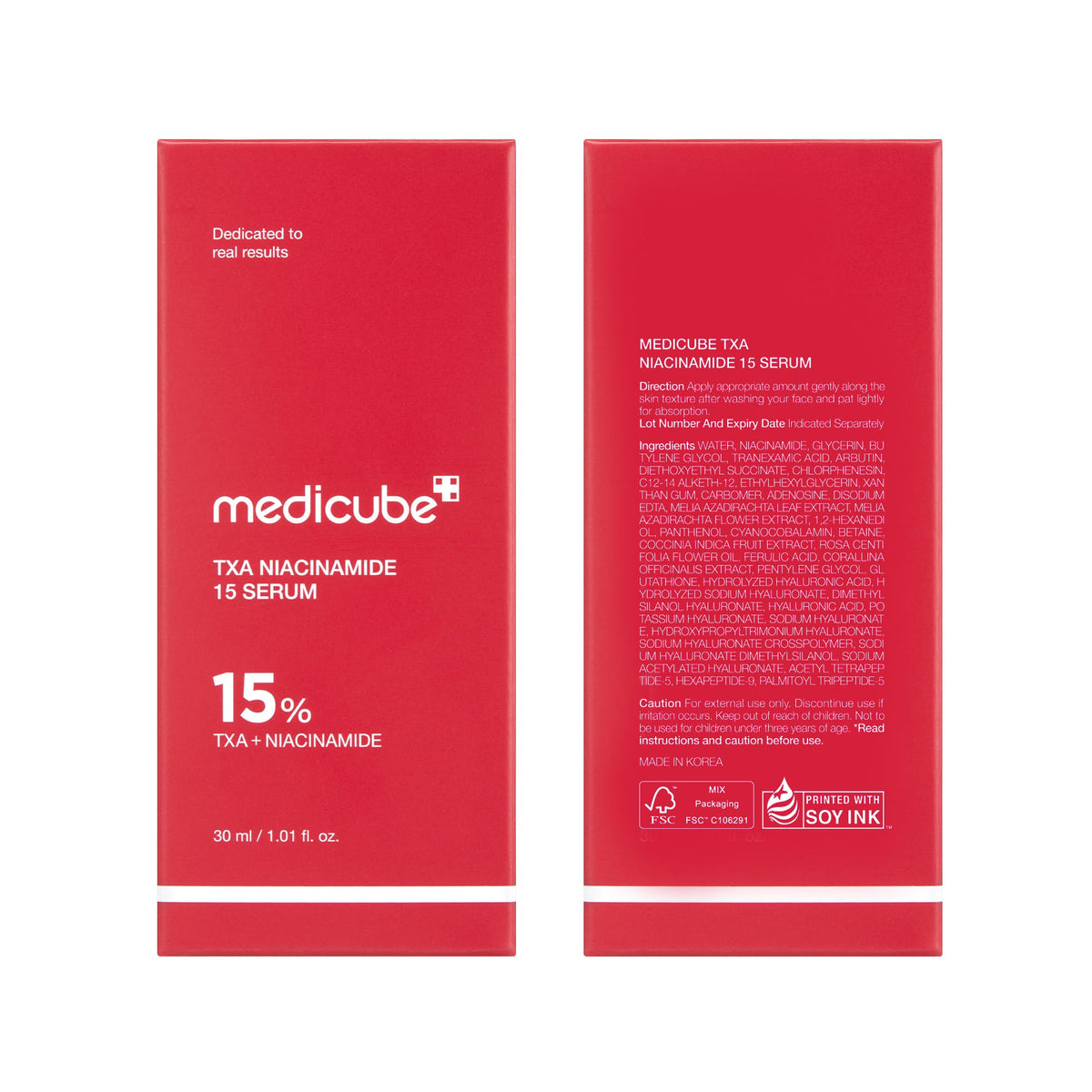 medicube TXA+Niacinamide 15% Glow Facial Serum for After Spot Care | All-in-One Daily Korean Skincare | Uneven Skin Tone, Texture, and Hydration Care | High-Potency Tranexamic Acid 5% | 1.01 fl.oz 30ml 🍁 All In One Marketplace Canada