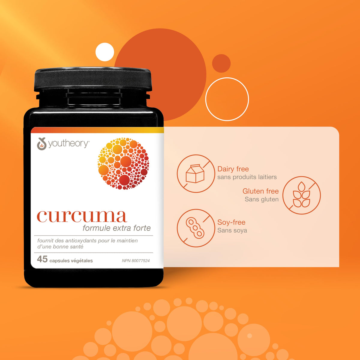 Youtheory Turmeric Curcumin with Black Pepper, Powerful Antioxidant Properties to Help Relieve Joint Inflammation, 45 Capsules 🍁 All In One Marketplace Canada