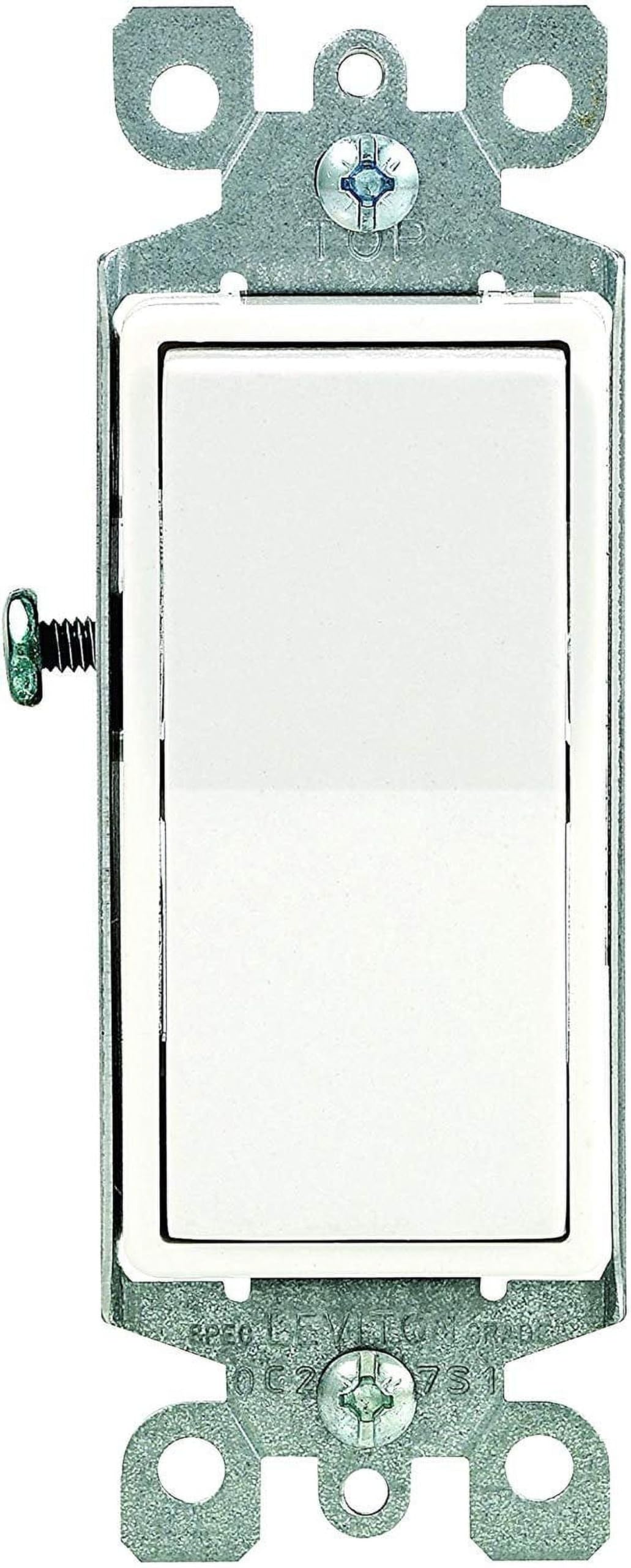 Leviton Decora Single-Pole Switch, 10-Pack, 15 Amp, 5601-2WM, White 🍁 All In One Marketplace Canada
