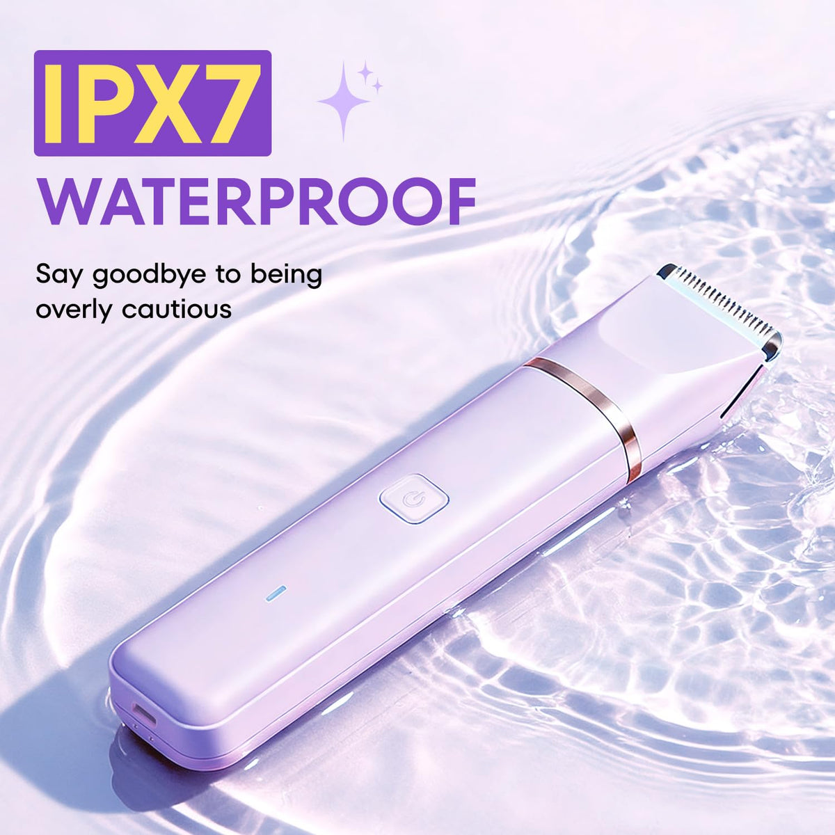 VG VOGCREST Bikini Trimmer for Women: 2-in-1 Painless Body Shaver for Underarm Leg Arm - Portable Travel Friendly Pubic Grooming Kit - Rechargeable Electric Razor with Charging Dock 🍁 All In One Marketplace Canada