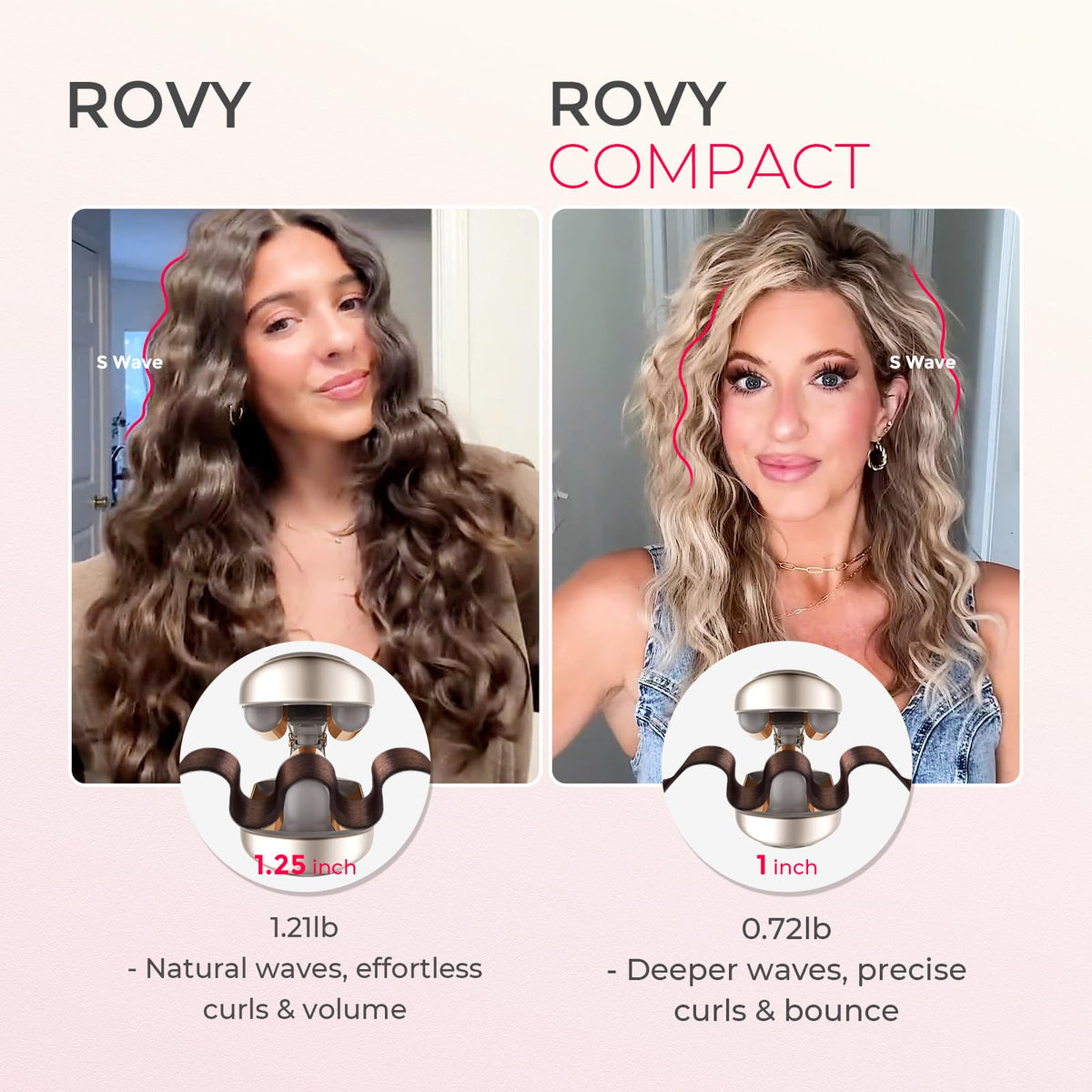 TYMO ROVY Hair Waver Curling Iron, 3-Barrel Ionic Hair Curler with 9 Heat Settings, Beach Waves Crimper for Women, Travel-Friendly, Anti-Scald, Fast Heating, Easy to Use, Elegant Gold, 1 Inch 🍁 All In One Marketplace Canada