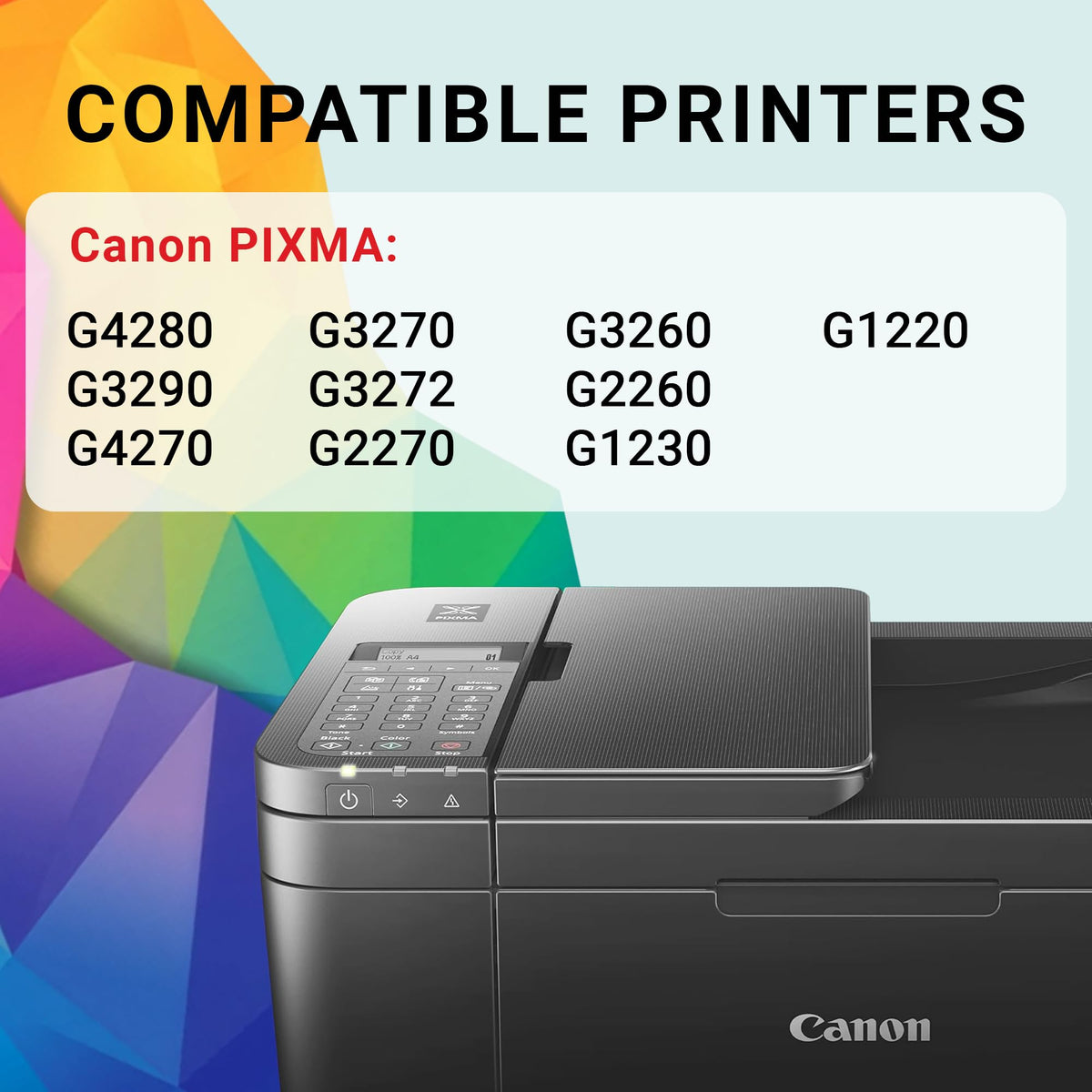 Canon Genuine Ink Cartridges GI-21 Series (Black, Cyan, Magenta & Yellow), Value Pack (4-Count) with PP-301 4" x 6" Photo Paper Plus Glossy II, Printer Ink for PIXMA G4280 / G3290 / G4270 Printers 🍁 All In One Marketplace Canada