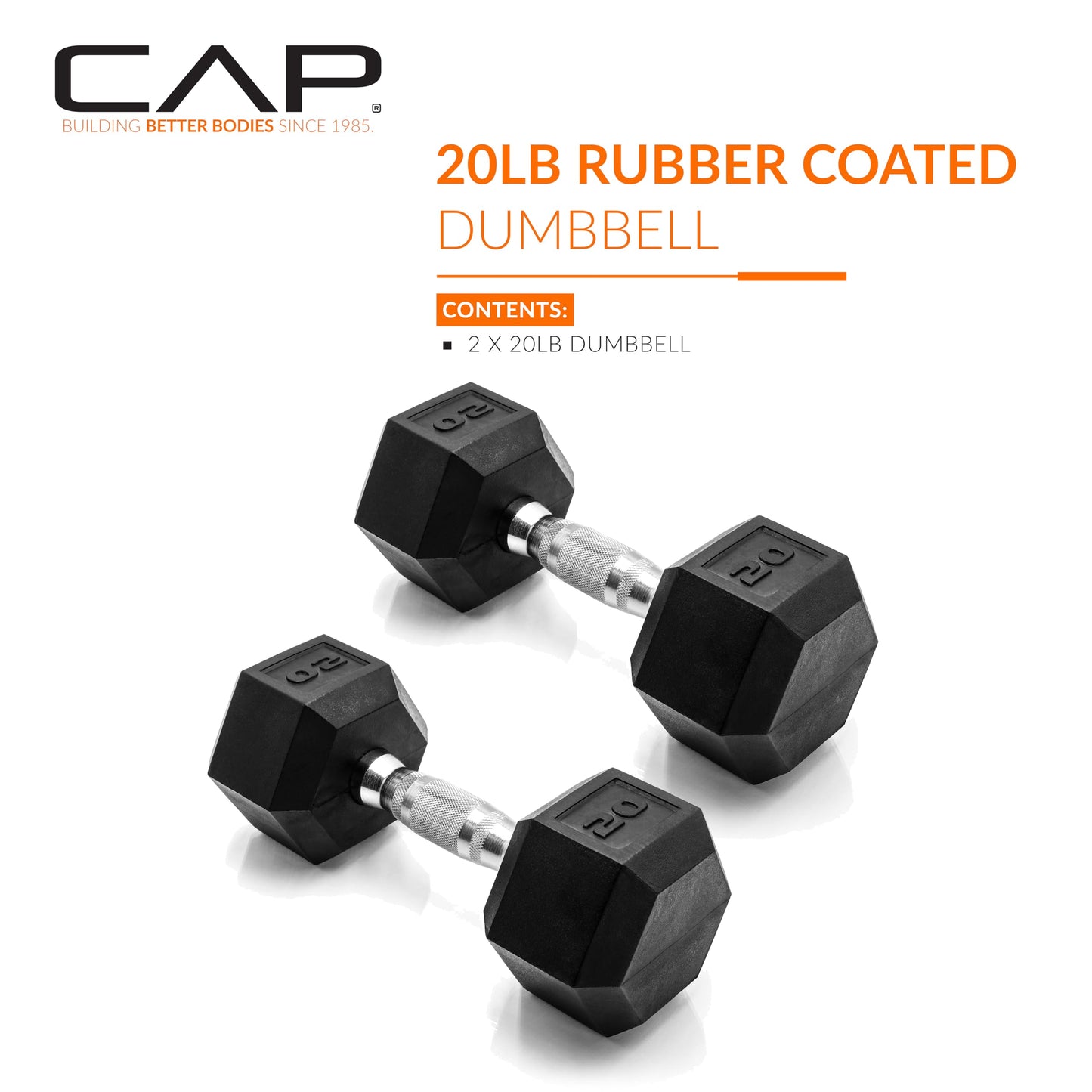 CAP Barbell 20 LB Pair Coated Hex Dumbbell Weight 🍁 All In One Marketplace Canada