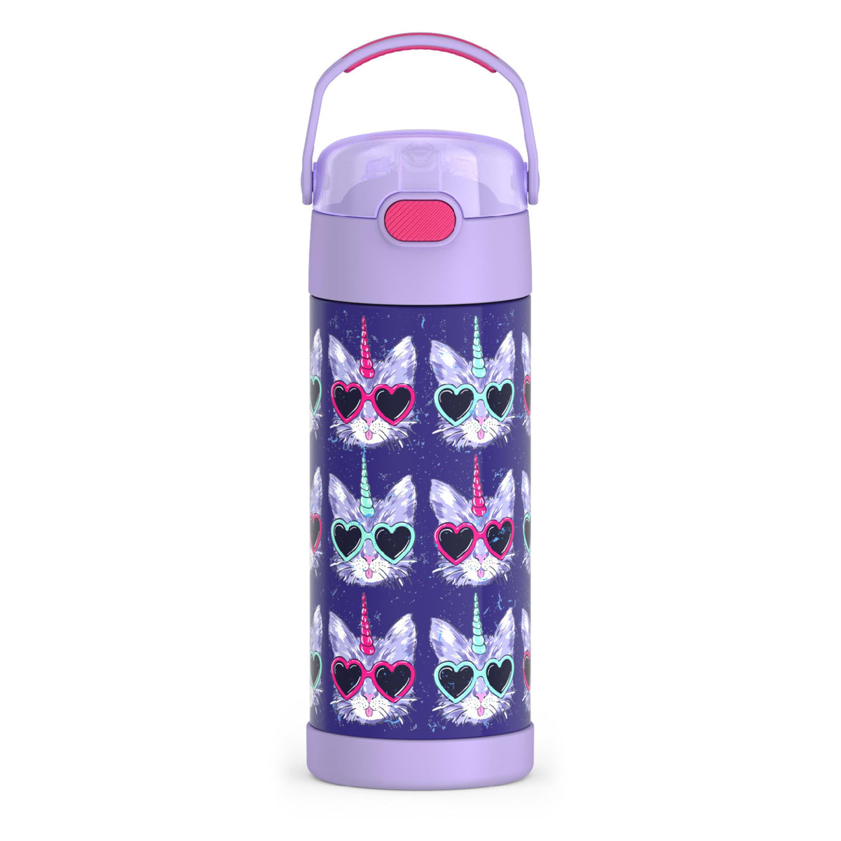THERMOS FUNTAINER Water Bottle with Straw, 14oz, Cool Caticorns 🍁 All In One Marketplace Canada