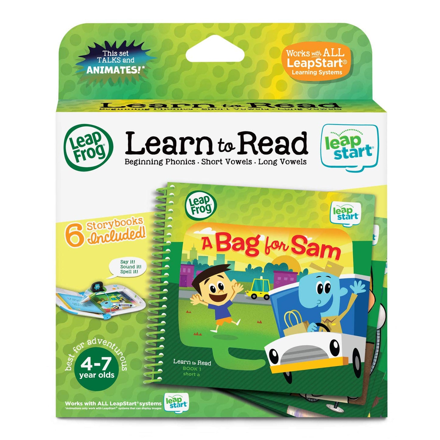 LeapFrog LeapStart Learn to Read Volume 1, 6 Book Set, Beginning Phonics, Short Vowels, Long Vowels 🍁 All In One Marketplace Canada